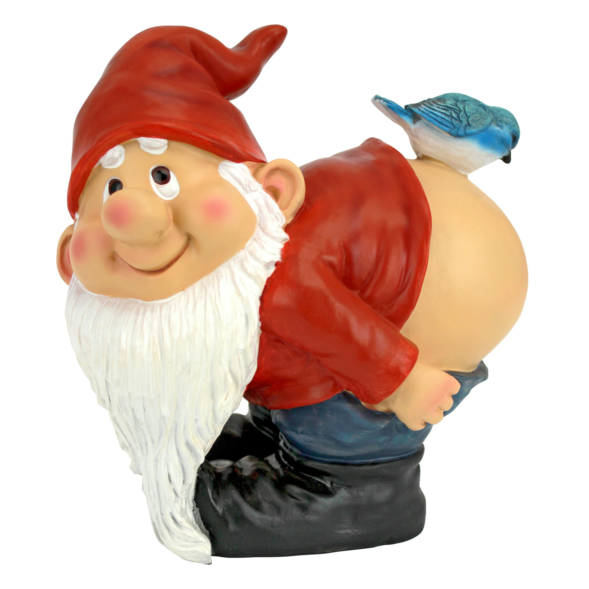 Toscano Loonie Moonie Bare Buttocks Garden Gnome Statue - Medium