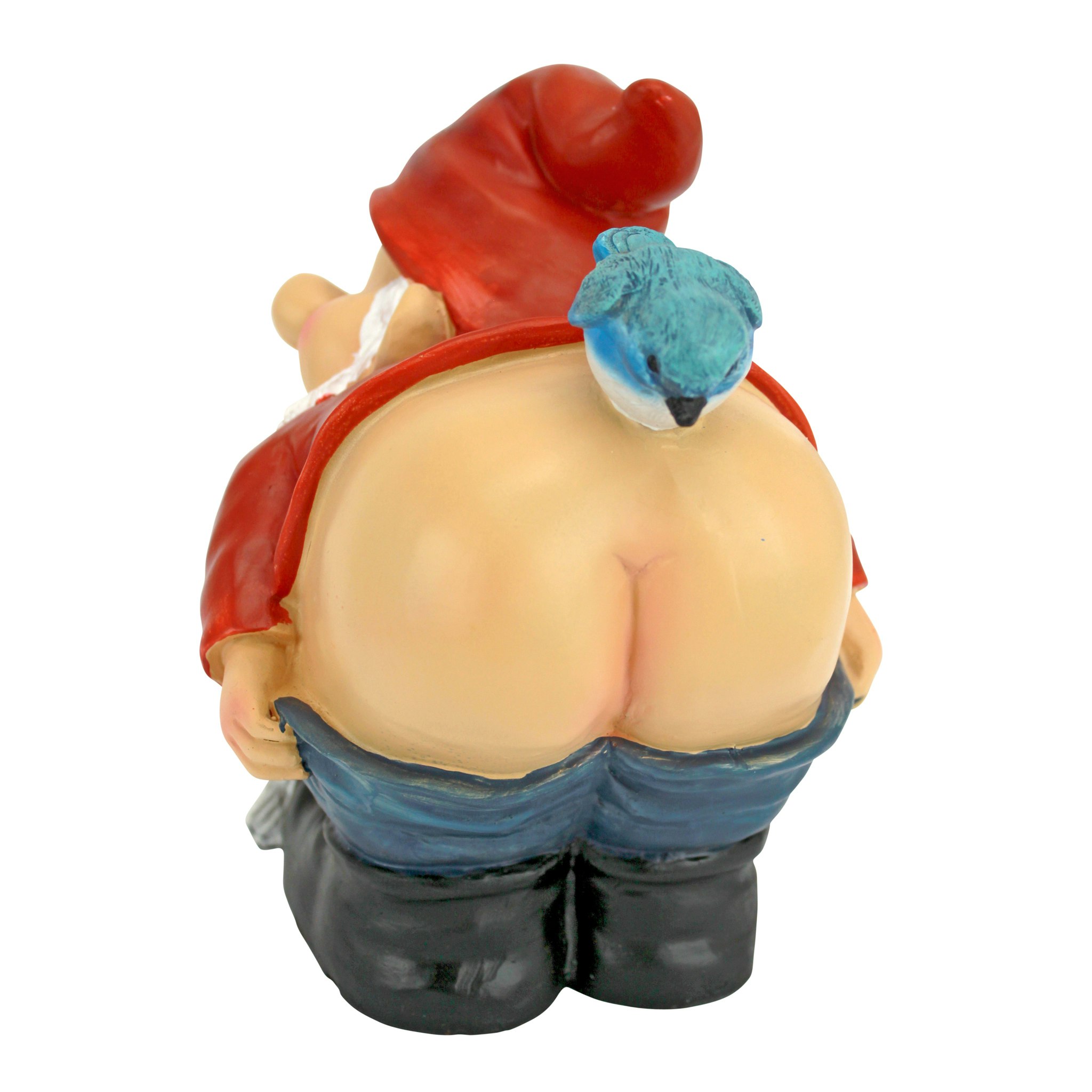 Toscano Loonie Moonie Bare Buttocks Garden Gnome Statue - Medium