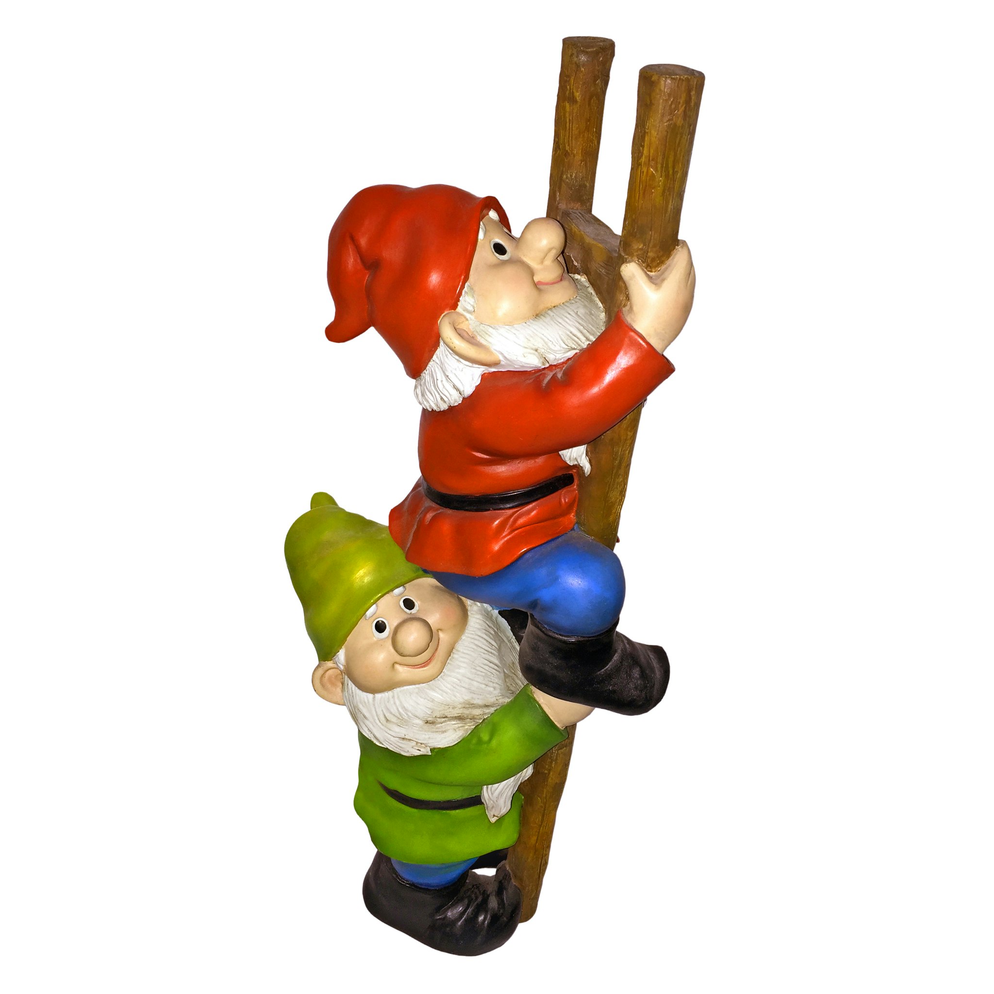 Toscano - Up the Ladder Climbing Garden Gnome Statue