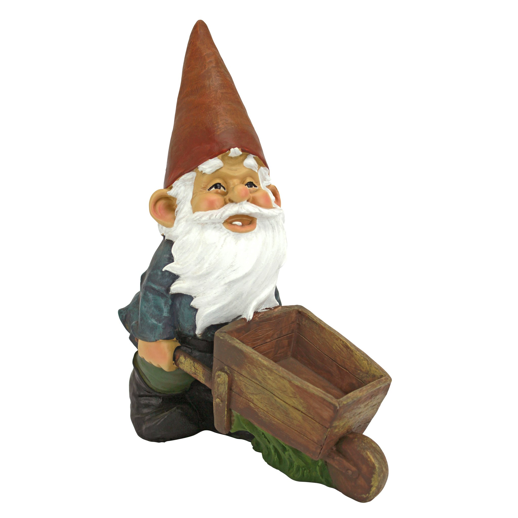 Toscano - Wheelbarrow Willie Garden Gnome Statue