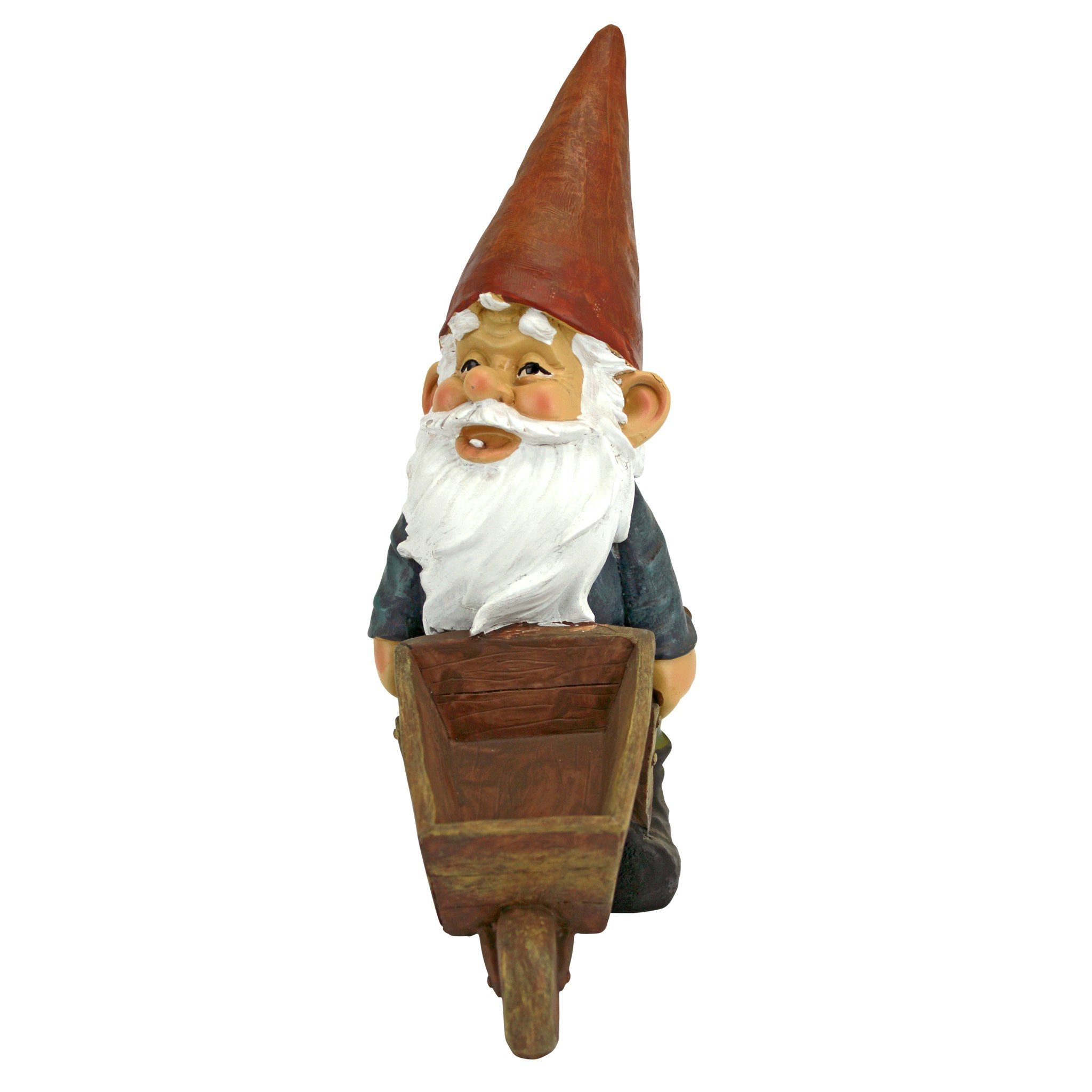 Toscano - Wheelbarrow Willie Garden Gnome Statue