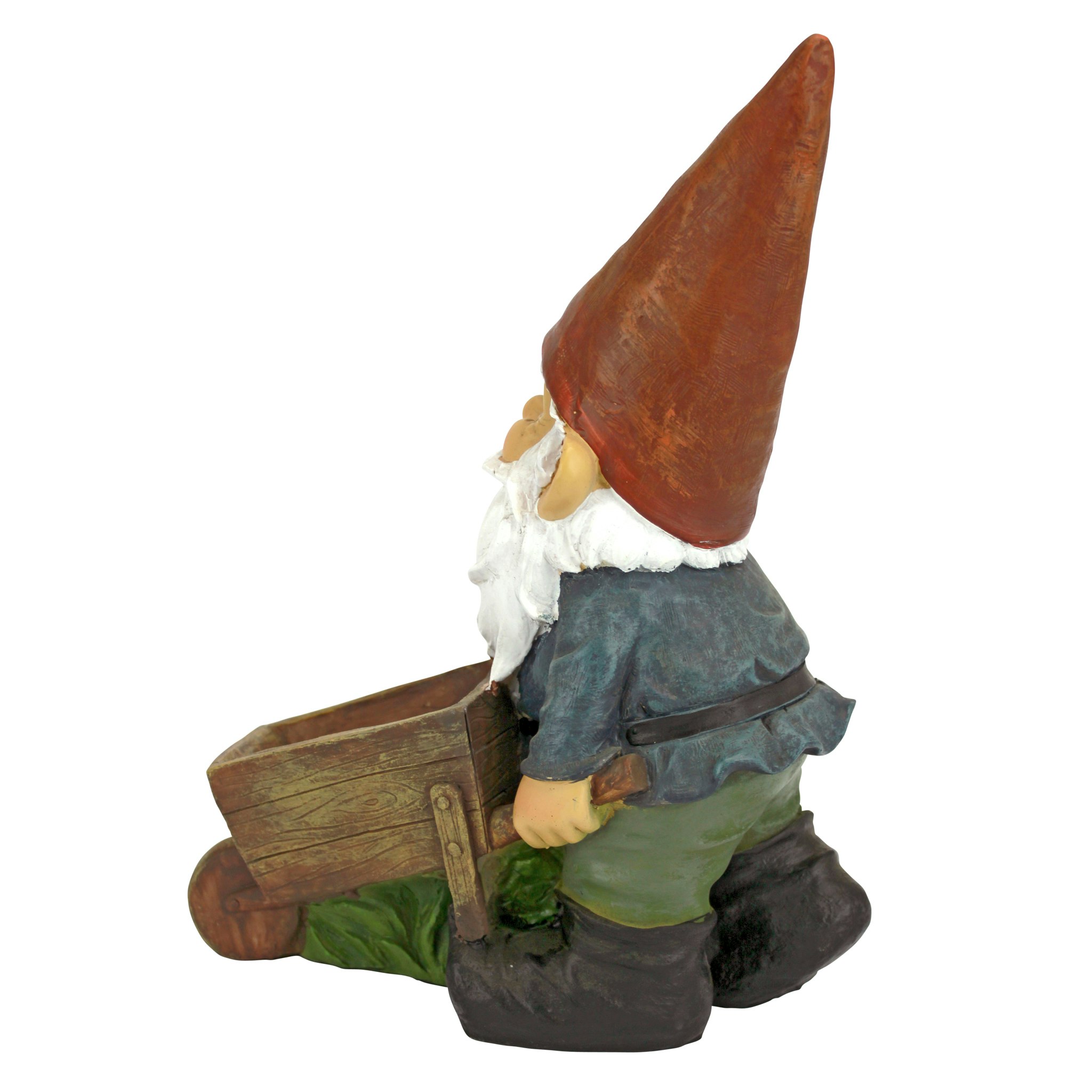 Toscano - Wheelbarrow Willie Garden Gnome Statue