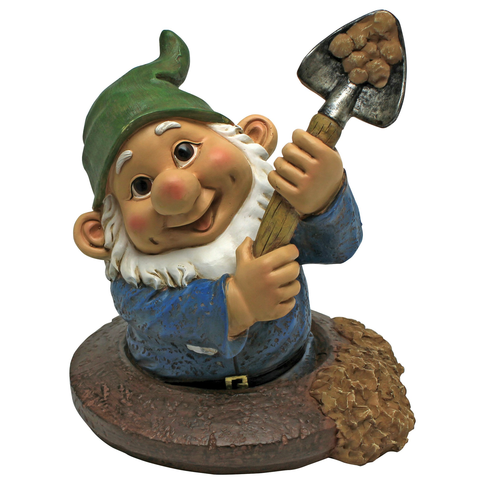 Toscano - Shoveling Samthe Garden Gnome Statue