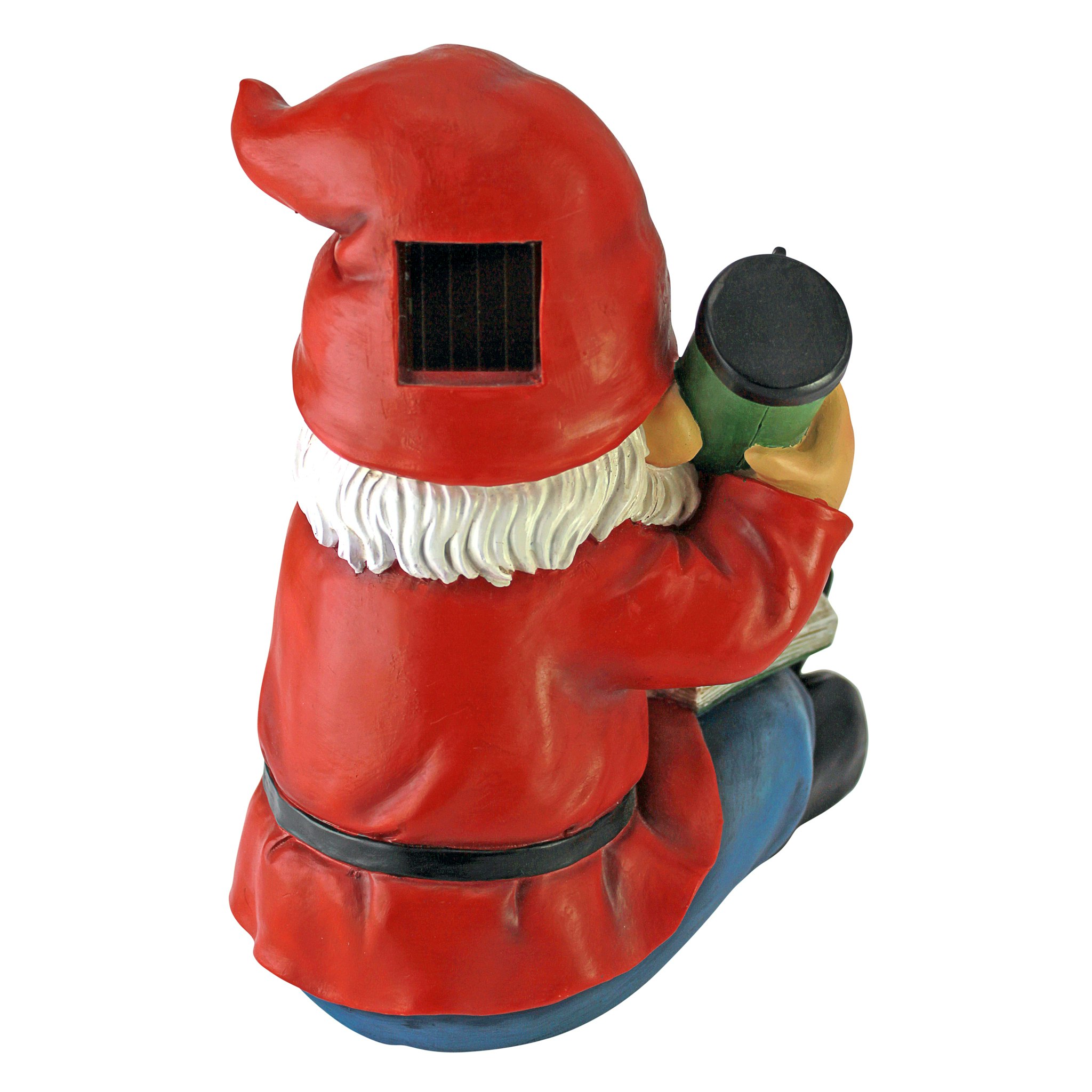 Toscano - Flashlight Freddie Solar Garden Gnome Statue