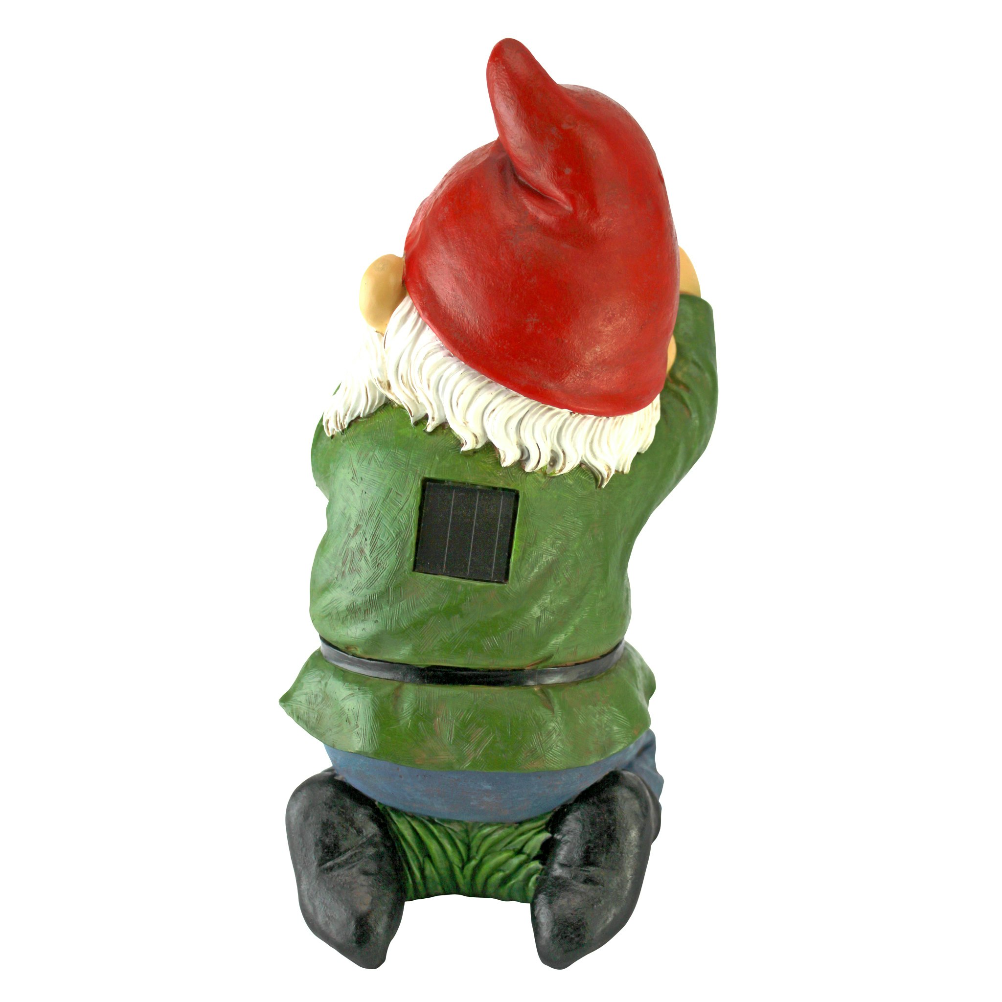 Toscano - Smile For Me Solar Garden Gnome Statue