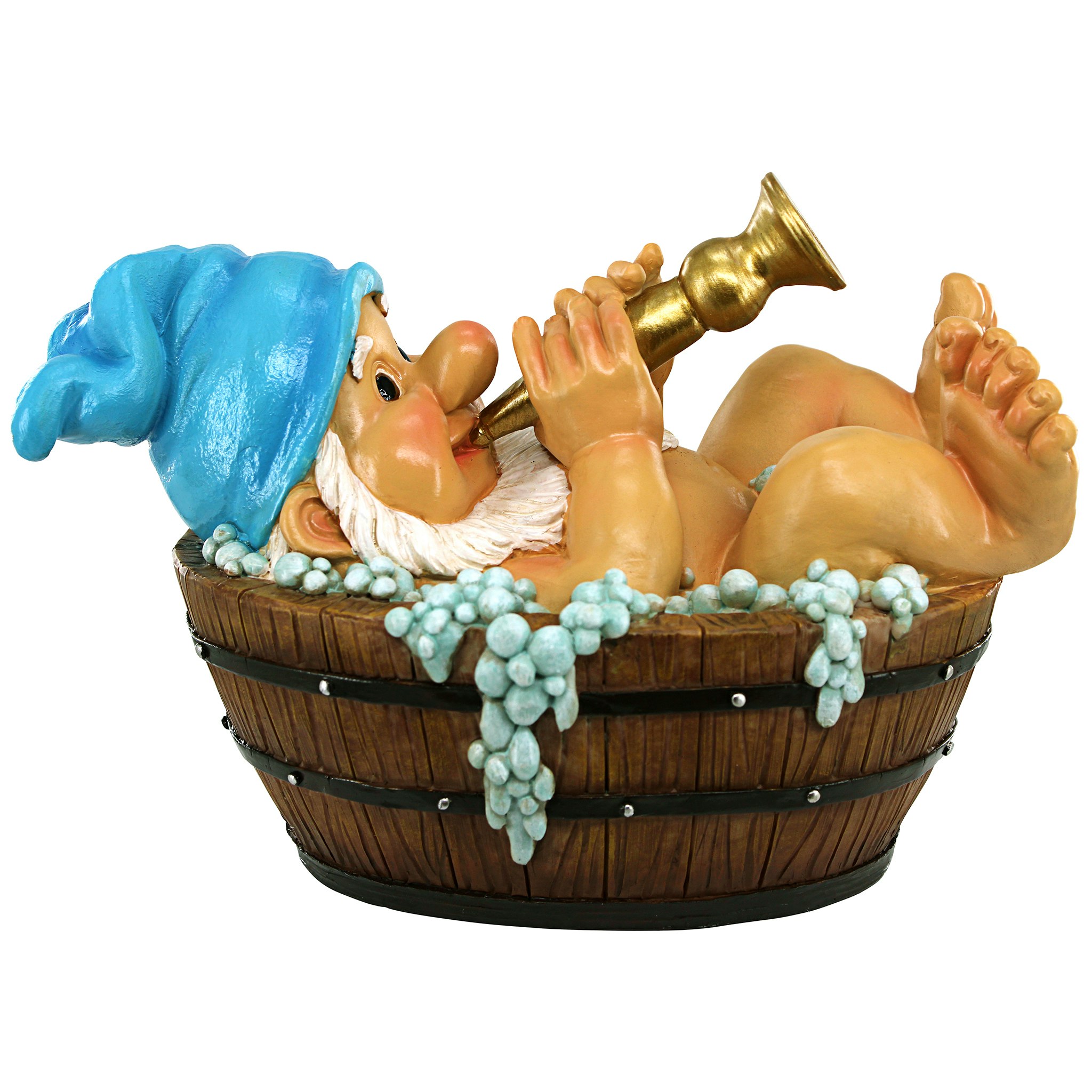 Toscano - Suds the Squeaky Clean Garden Gnome Statue