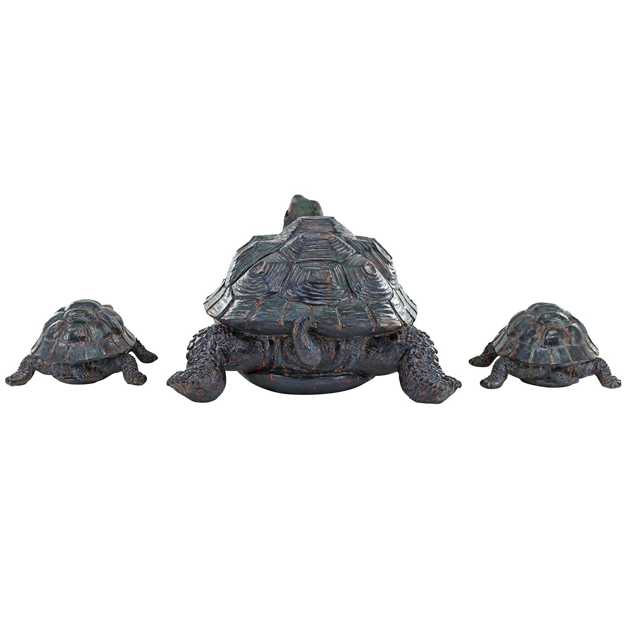 Toscano - Turtle Tribe Garden Tortoise Family Statues