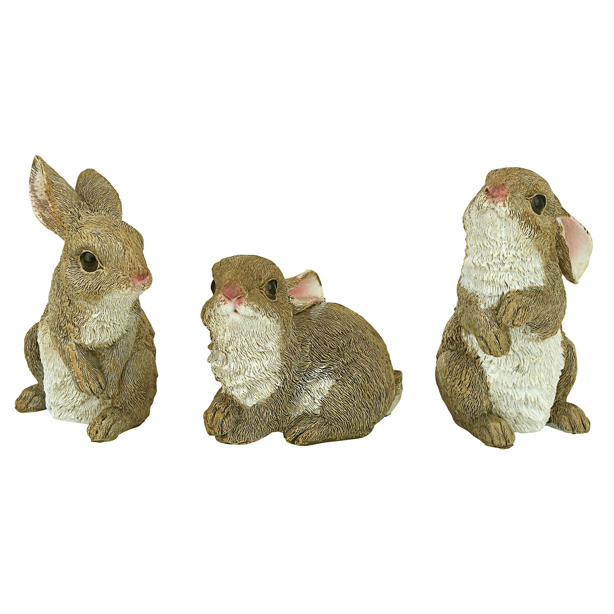 Toscano - Set of 3 The Bunny DenGarden Rabbit Statue