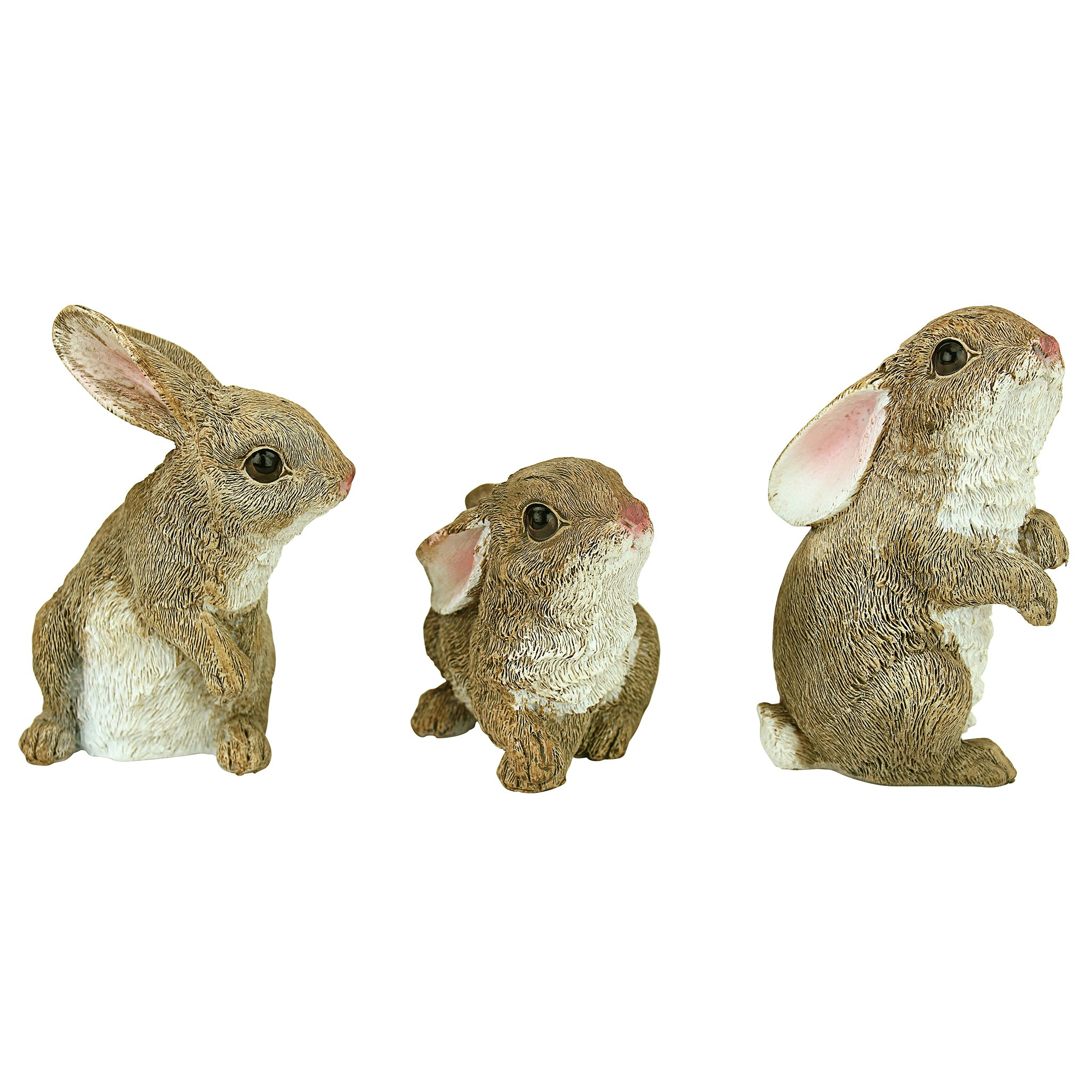 Toscano - Set of 3 The Bunny DenGarden Rabbit Statue