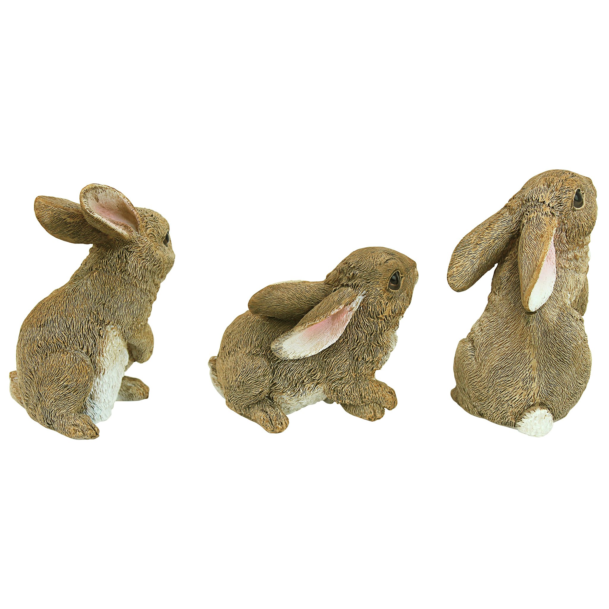 Toscano - Set of 3 The Bunny DenGarden Rabbit Statue