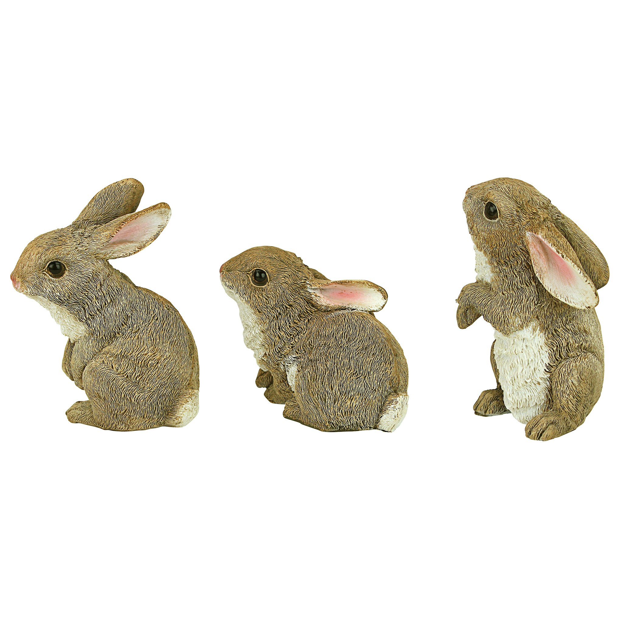 Toscano - Set of 3 The Bunny DenGarden Rabbit Statue