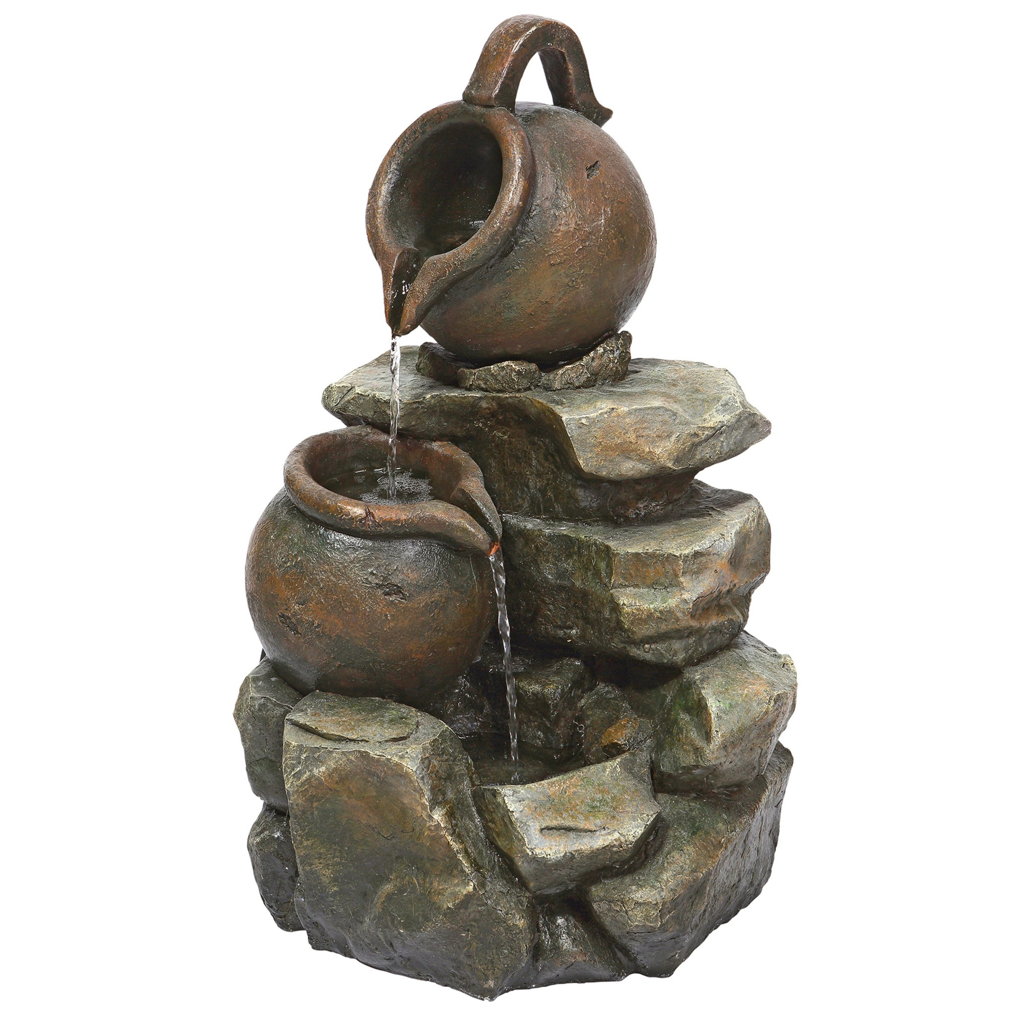 Toscano - LaTaverna Cascading Urns Illuminated Garden Fountain