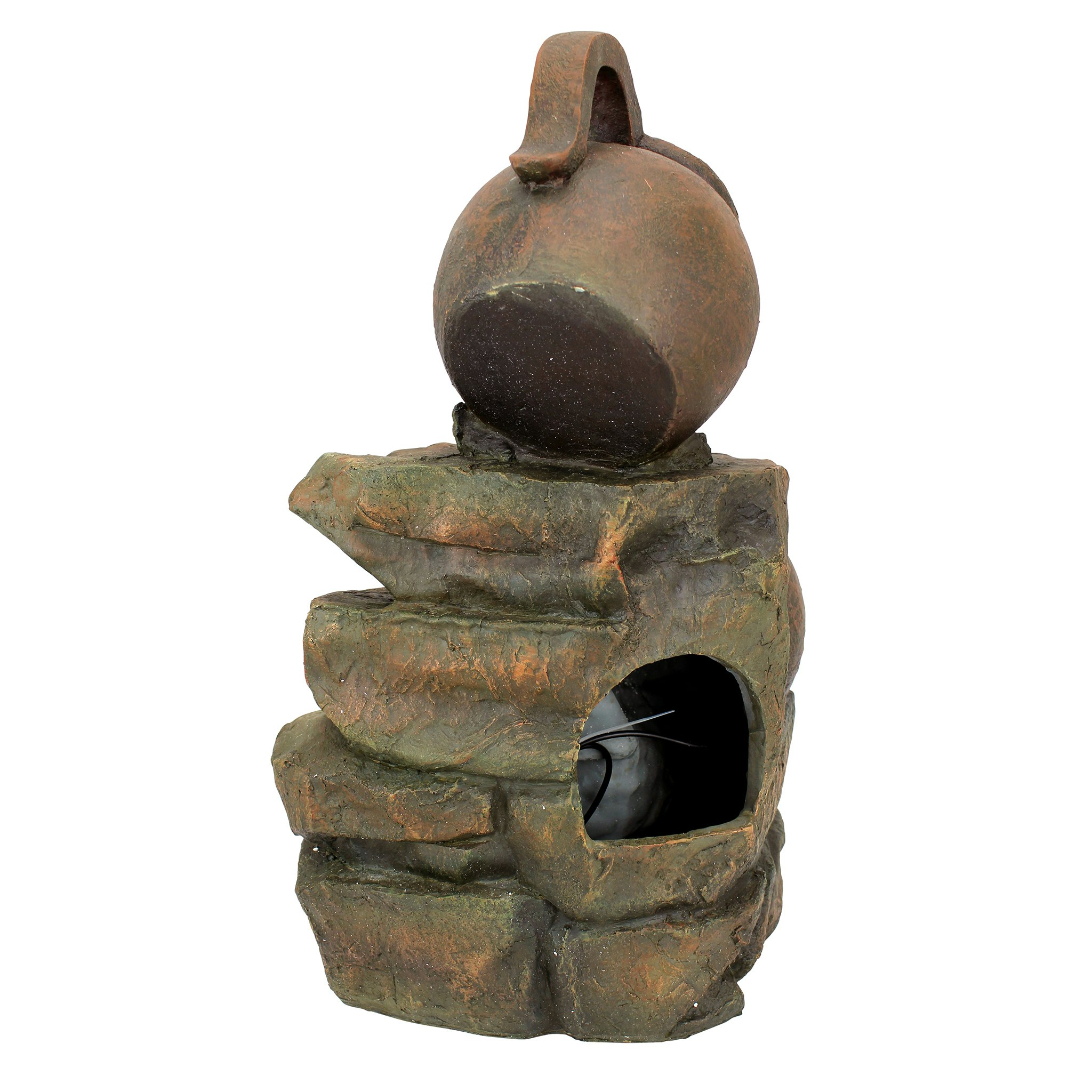 Toscano - LaTaverna Cascading Urns Illuminated Garden Fountain