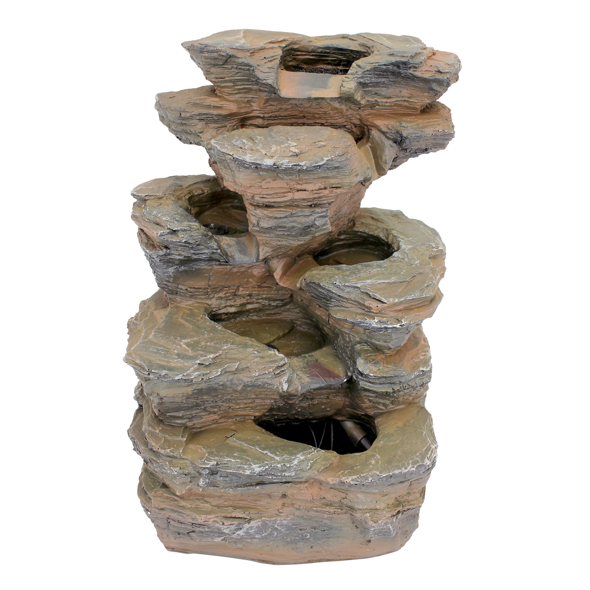 Toscano - Devil Thumb Falls Illuminated Garden Fountain