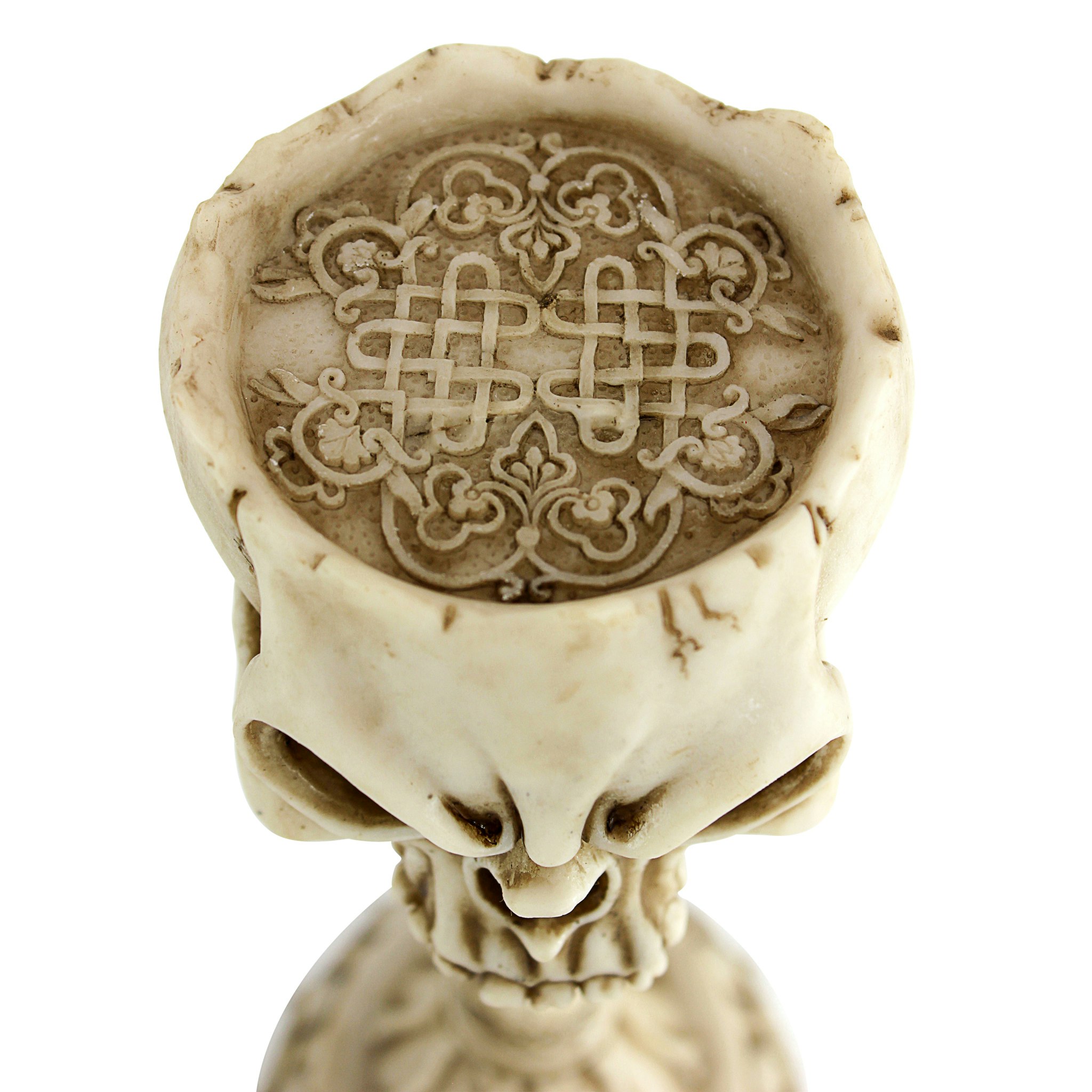 Toscano - Skullduggery Skull and Bones Sculptural Candlestick