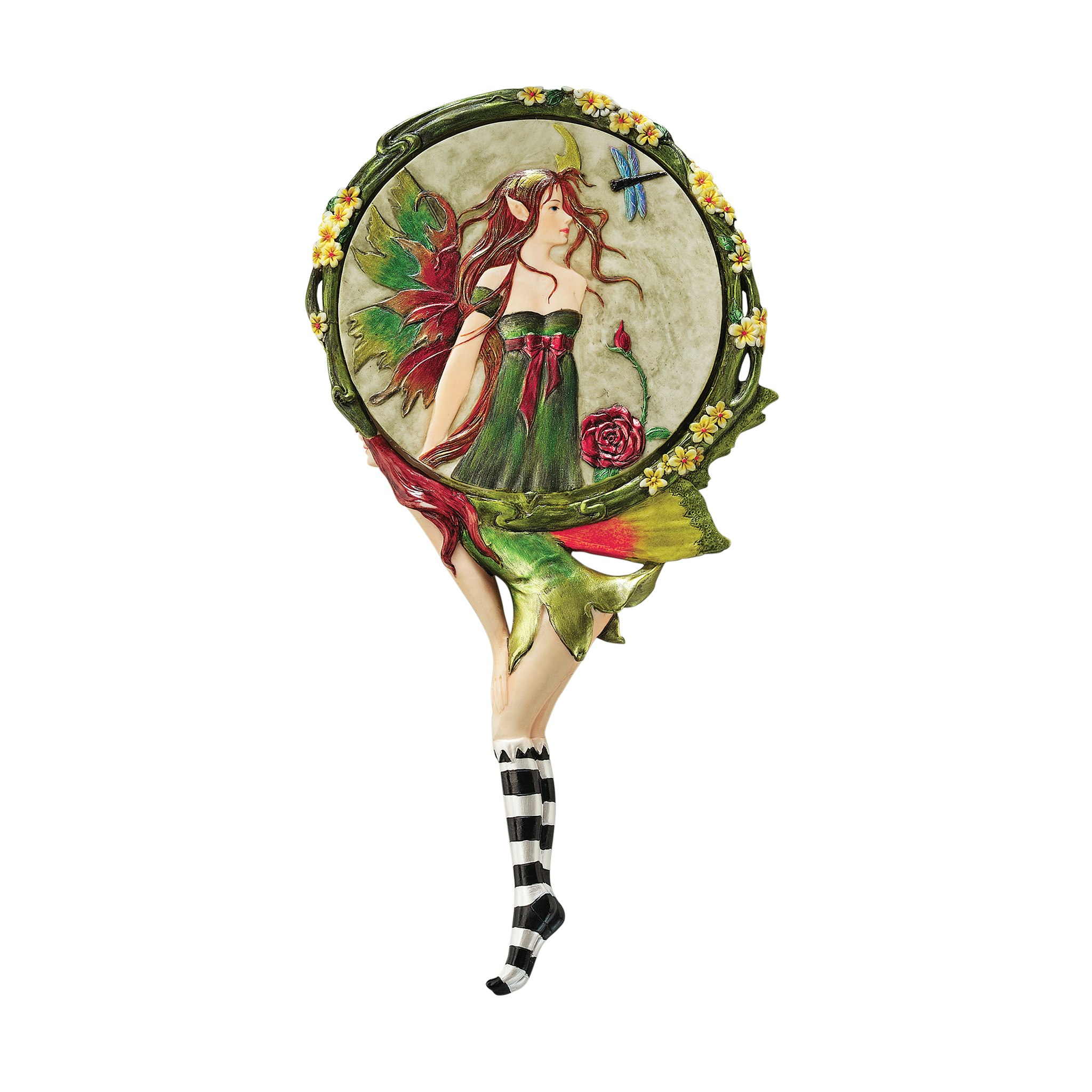 Toscano - Lochloy House Fairy Looking Glass Hand Mirror in Designer Resin