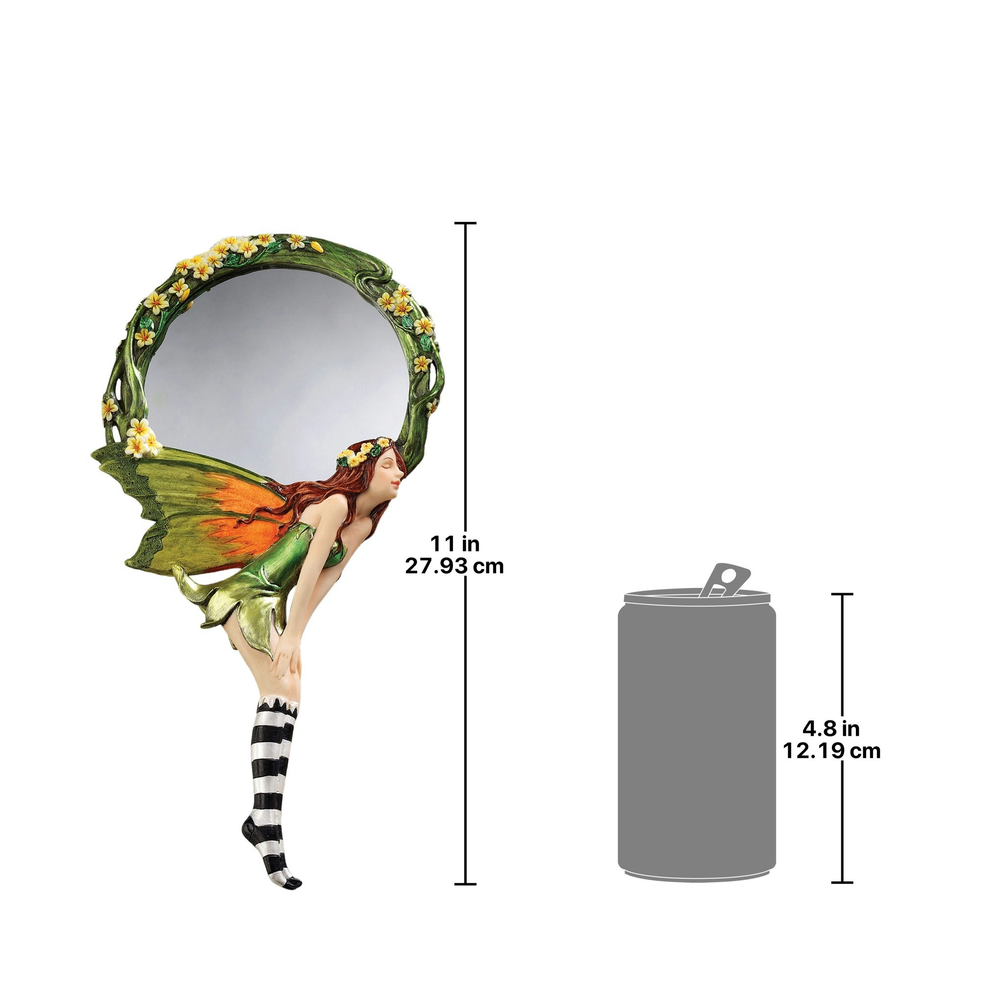 Toscano - Lochloy House Fairy Looking Glass Hand Mirror in Designer Resin