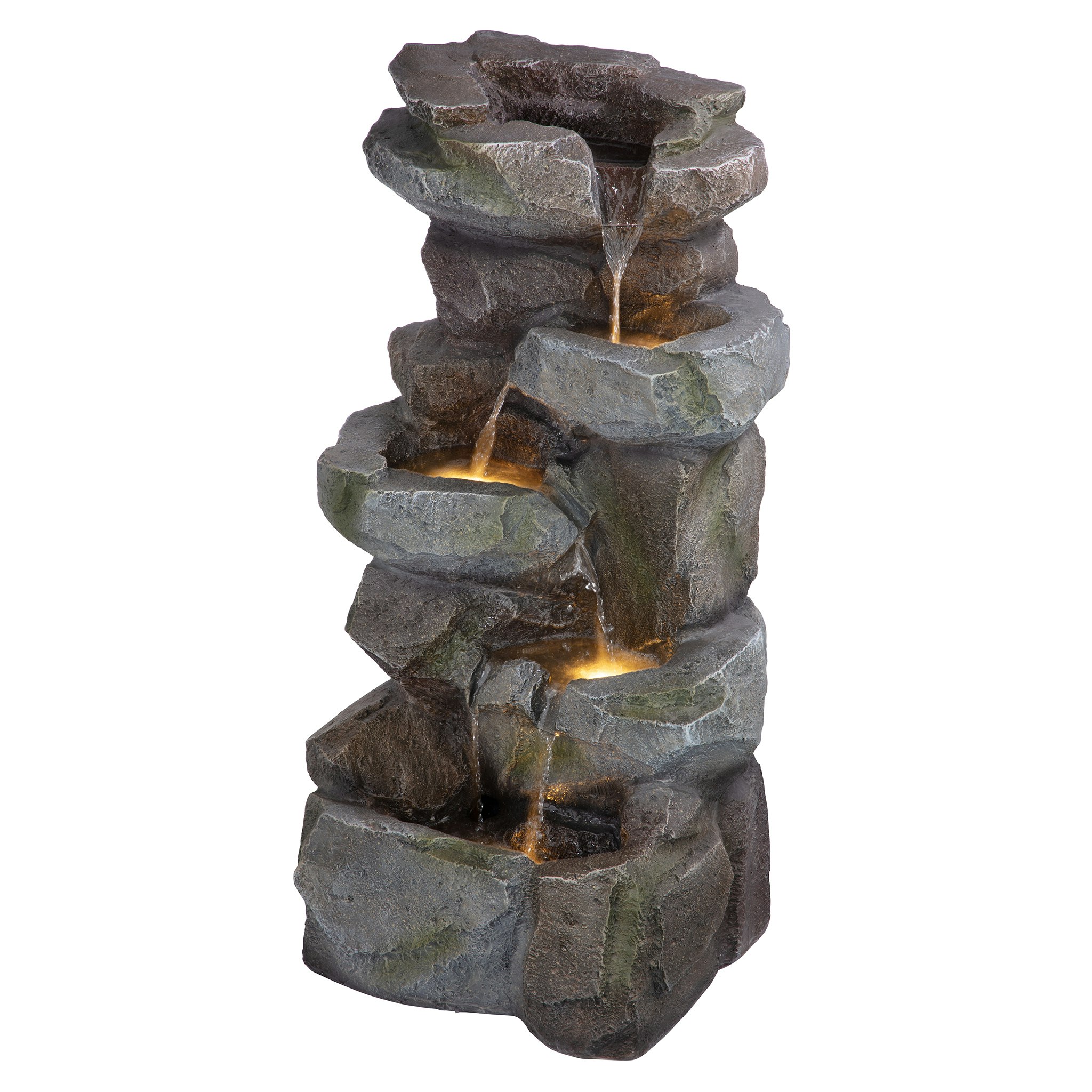 Toscano - Rocky Peak Cascading Waterfall Garden Fountain