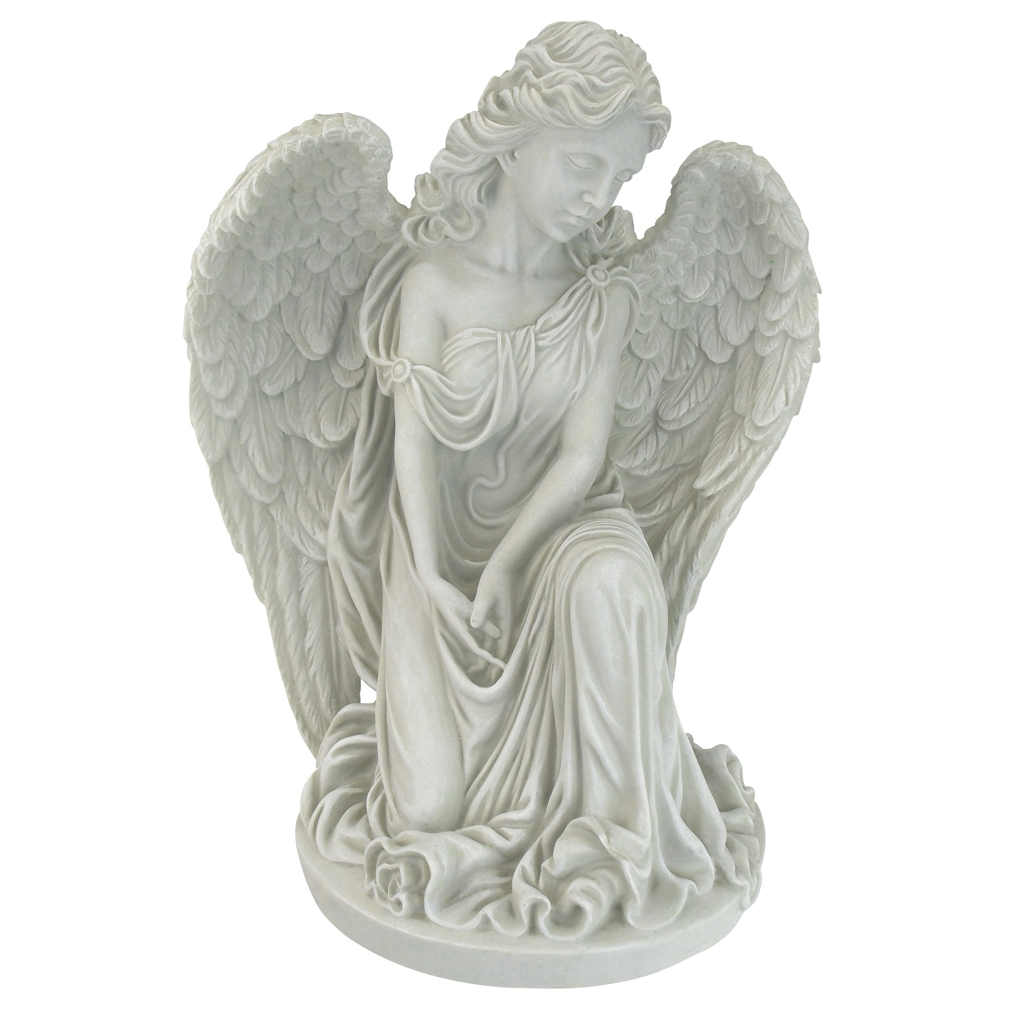 Toscano - Quiet Countenance Praying Angel Garden Statue