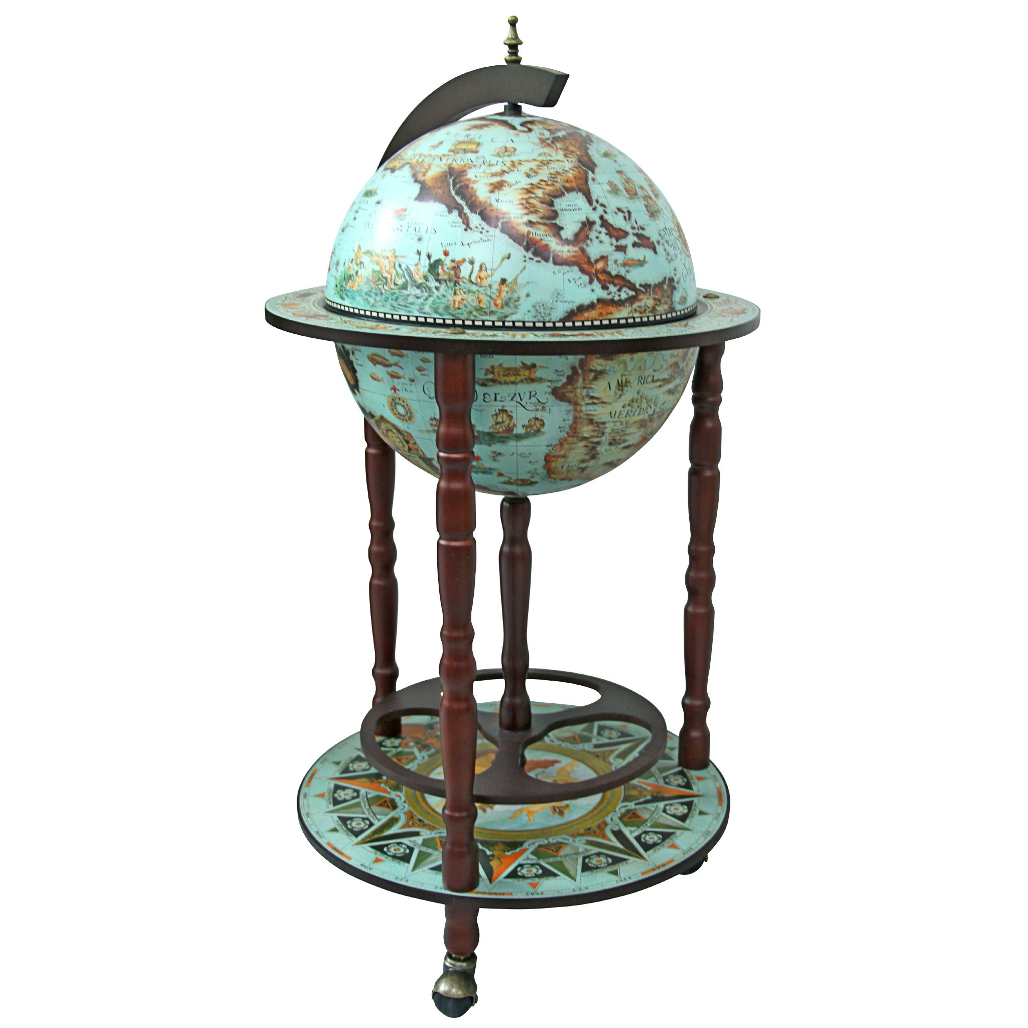 Toscano - Sixteenth-Century Cielo Replica Globe Bar Cabinet