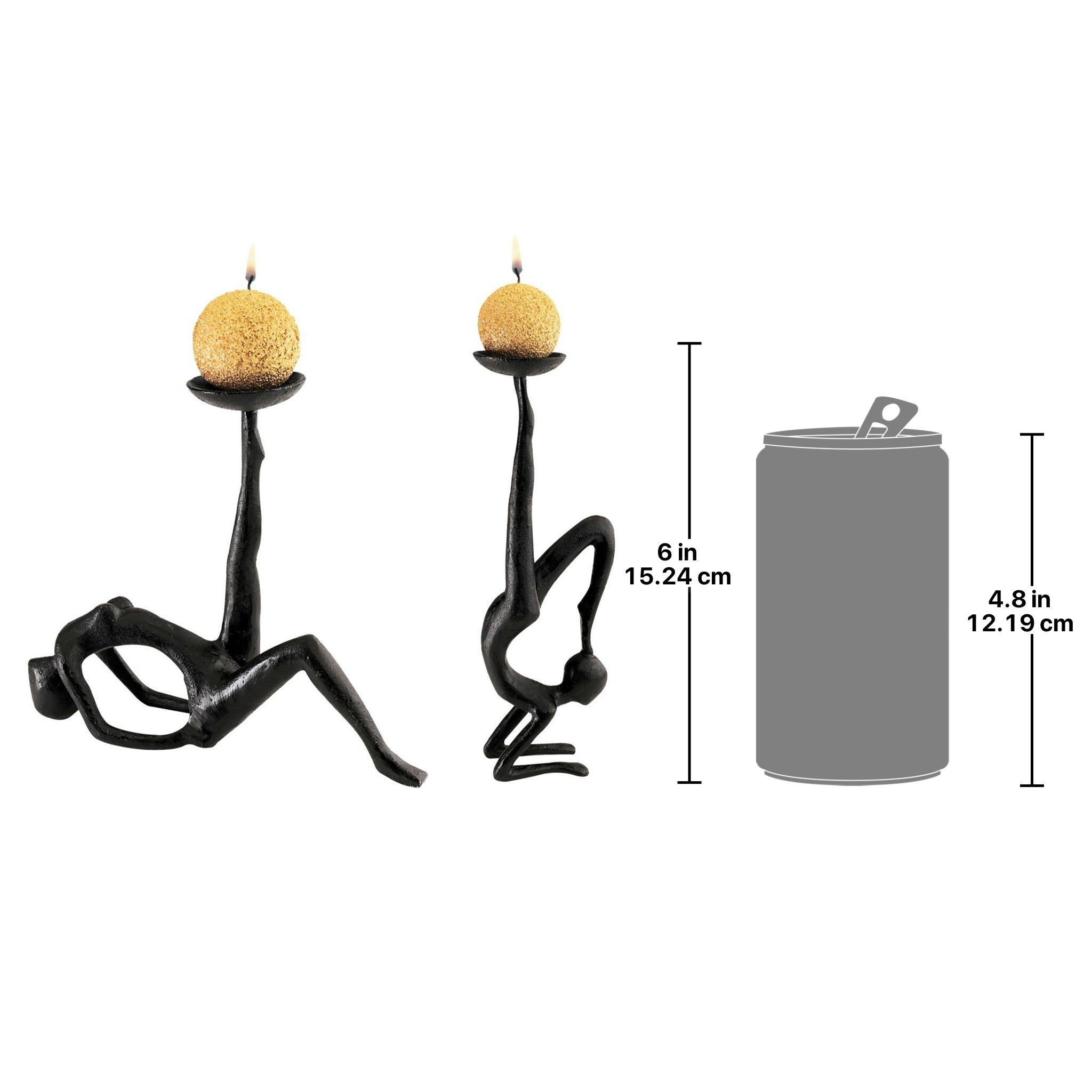 Toscano - Set of 2 Les Acrobates Sculptural Candleholder