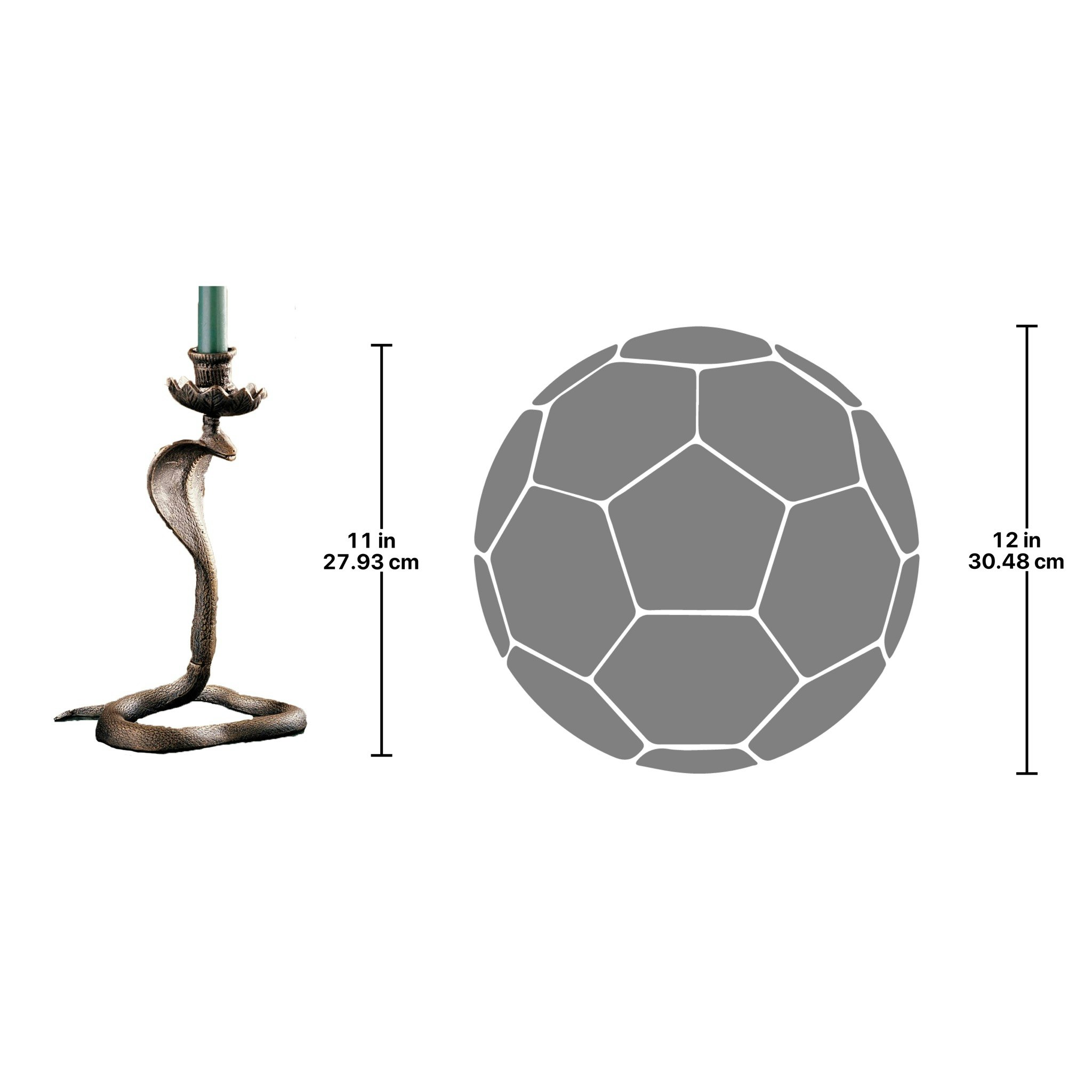 Toscano - Uraeus Royal Egyptian Cobra Foundry Candlestick