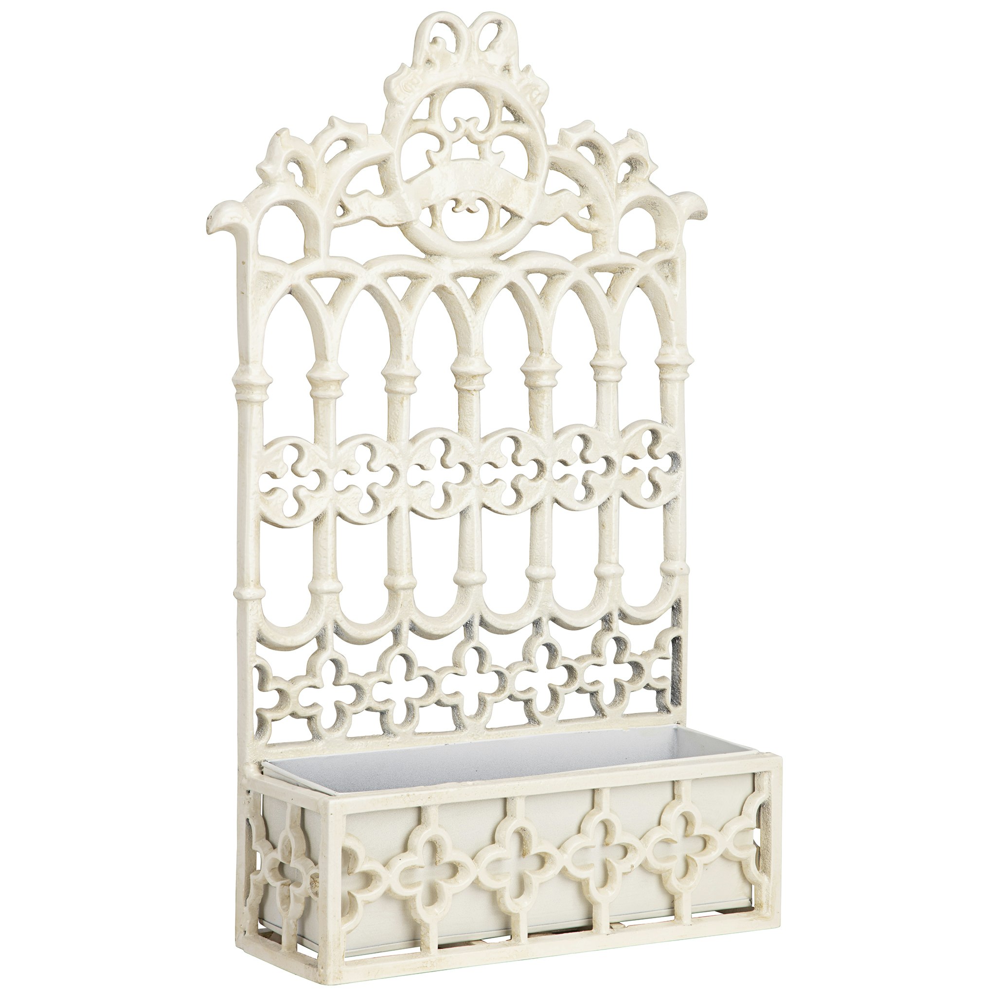 Toscano - Gothic Revival Wall Mount Flower Box in Cast Iron