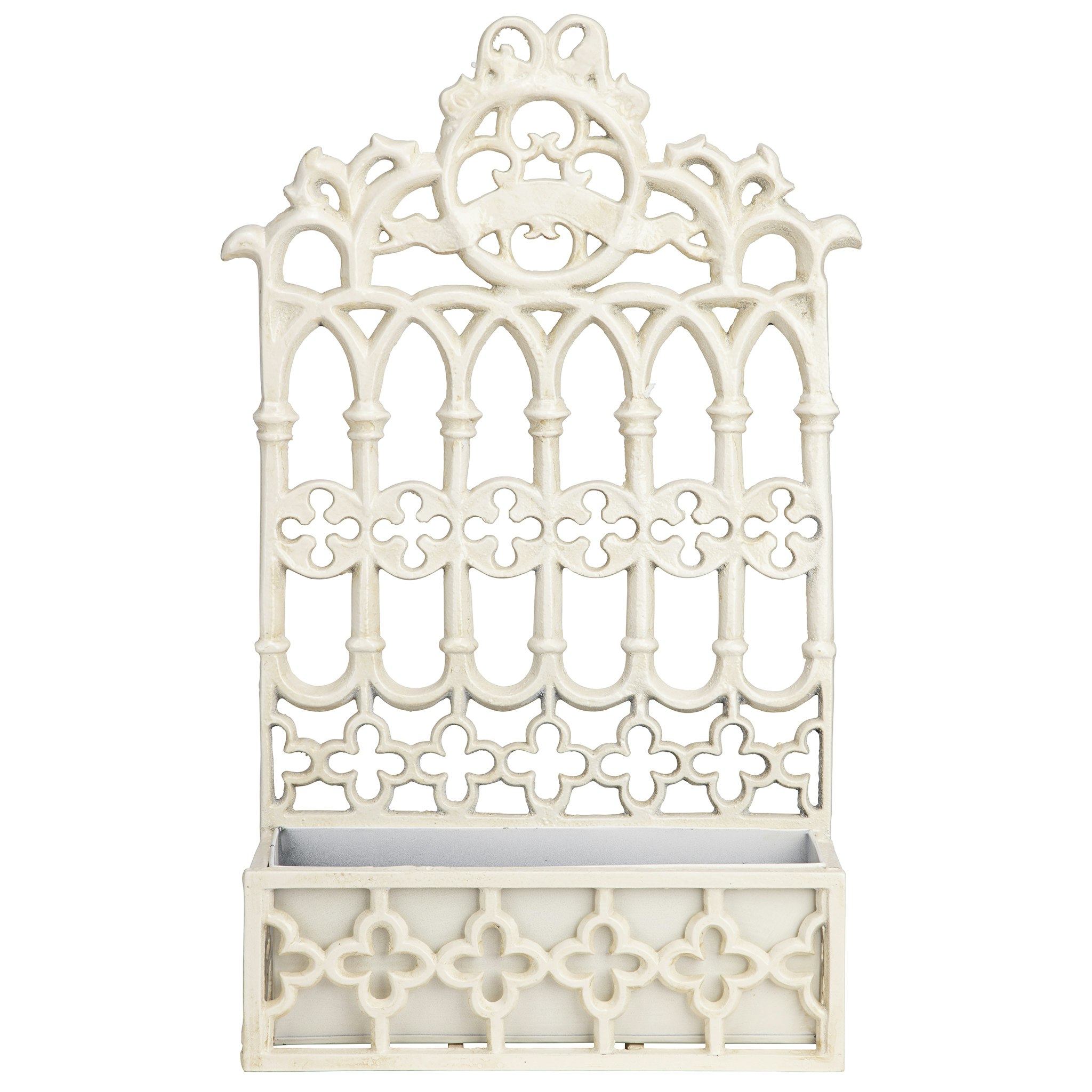 Toscano - Gothic Revival Wall Mount Flower Box in Cast Iron