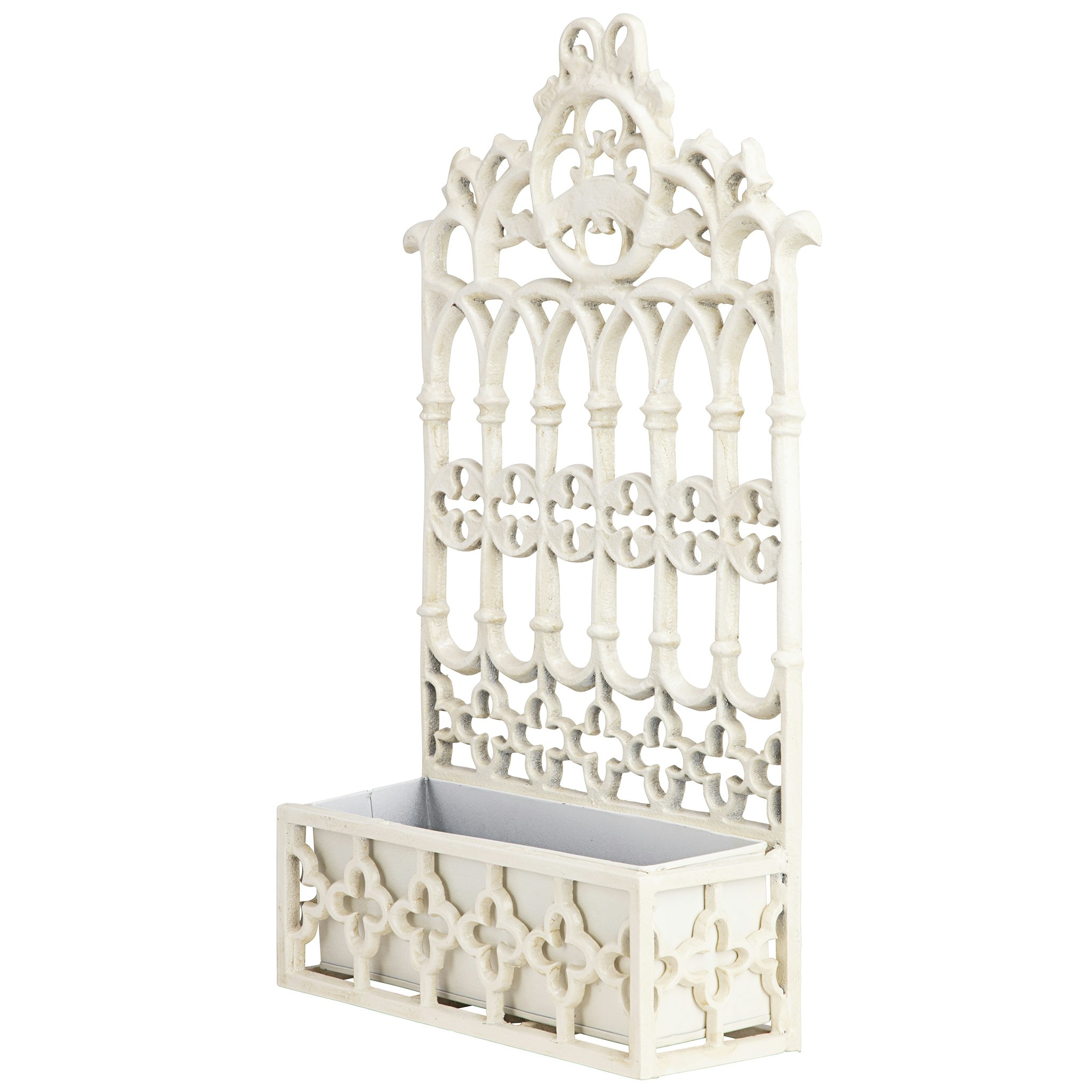 Toscano - Gothic Revival Wall Mount Flower Box in Cast Iron