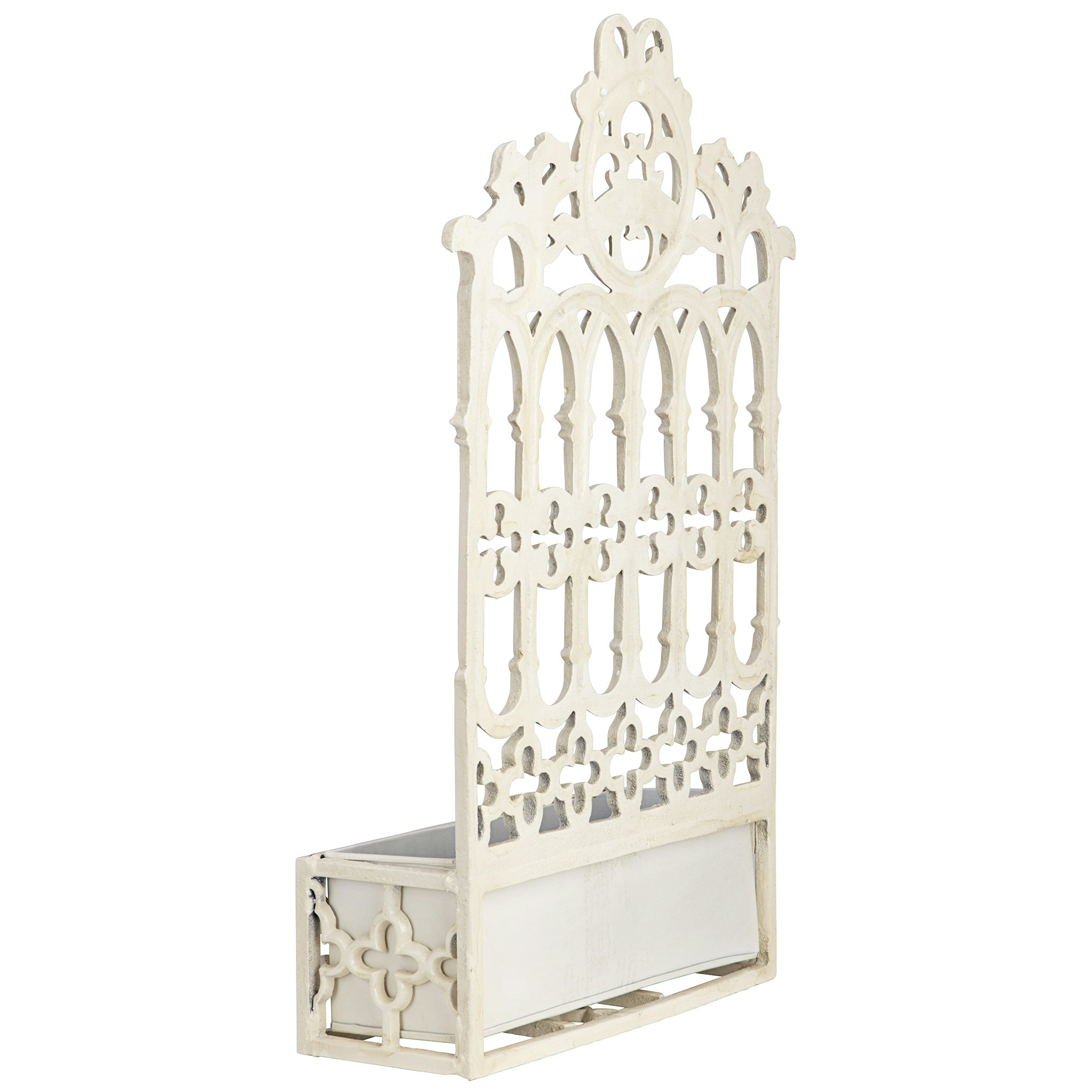 Toscano - Gothic Revival Wall Mount Flower Box in Cast Iron