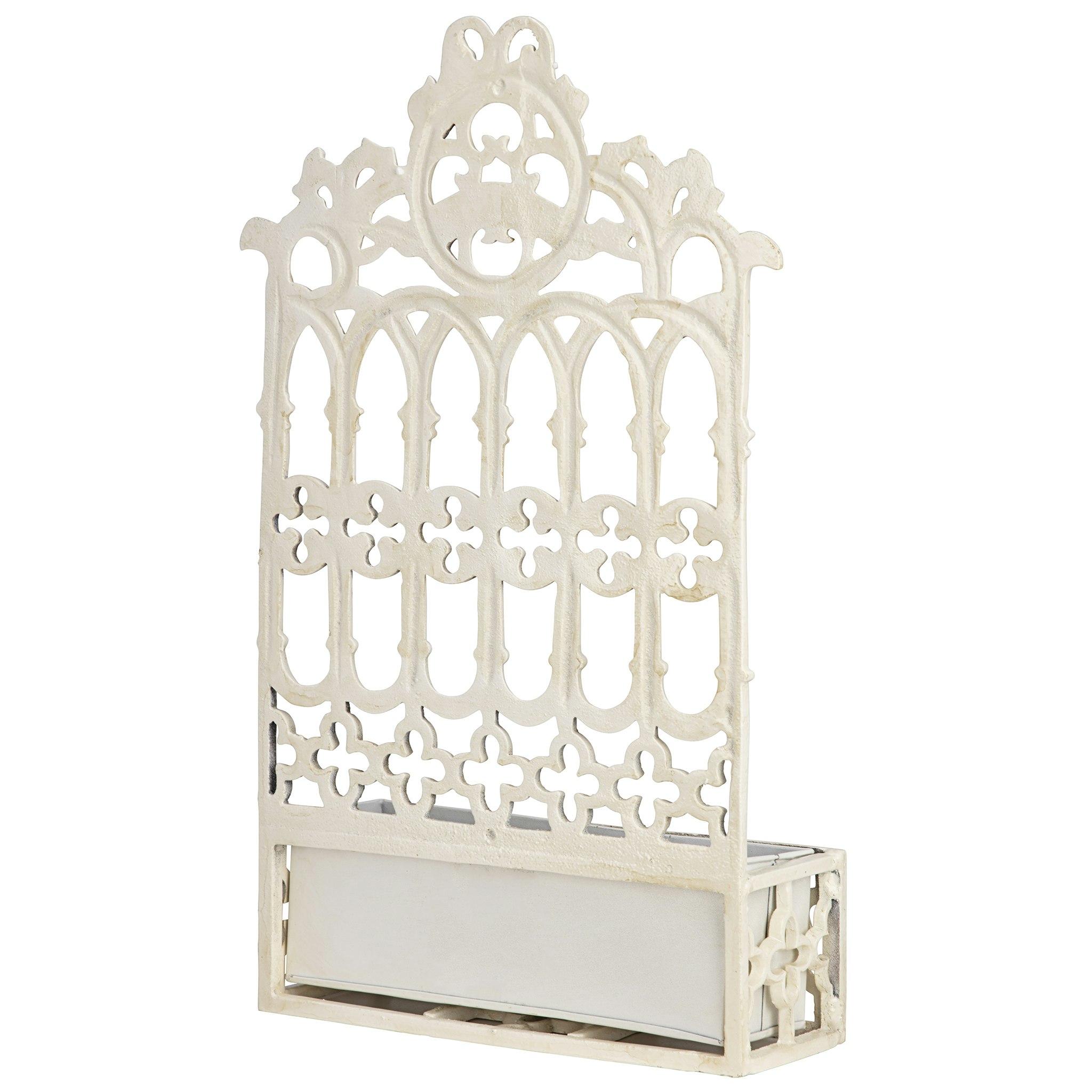 Toscano - Gothic Revival Wall Mount Flower Box in Cast Iron