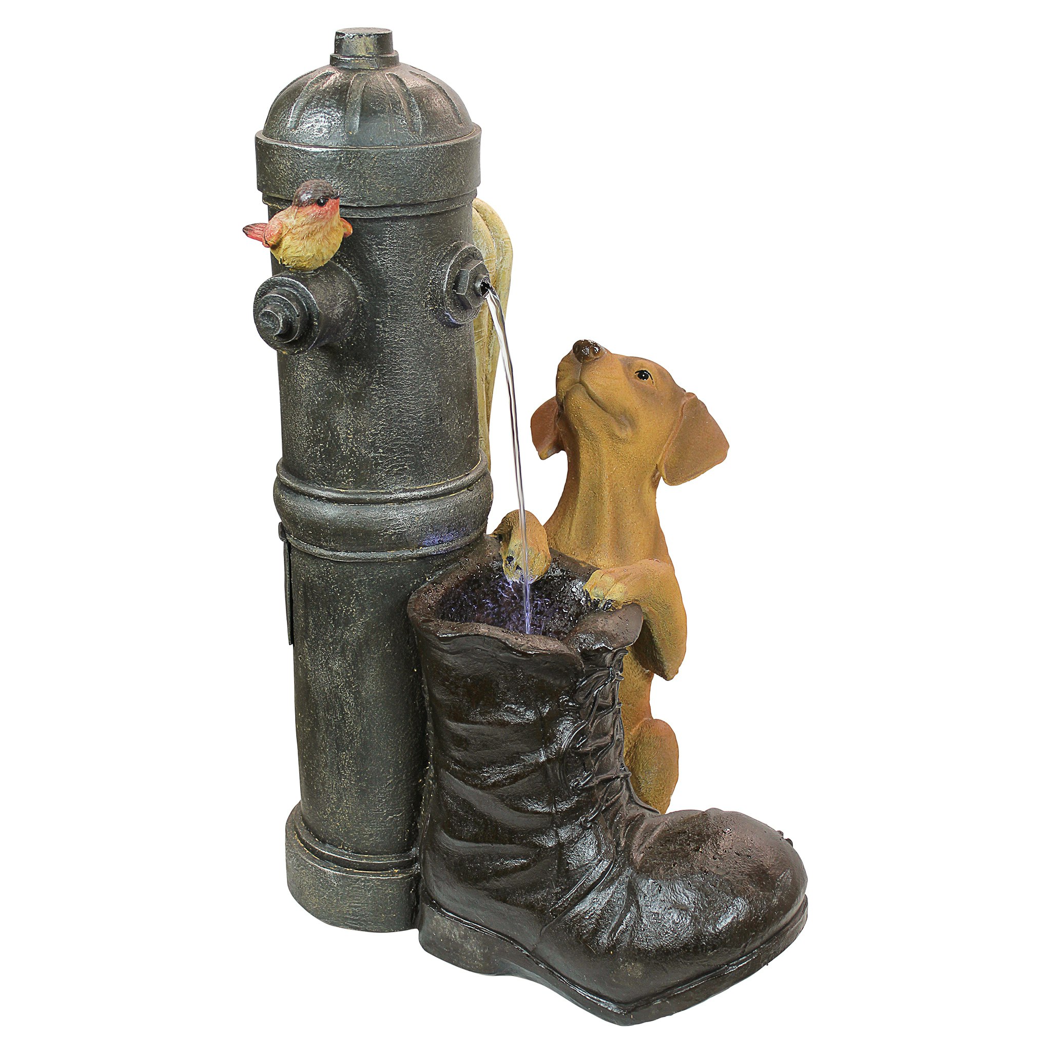 Toscano - Fire Hydrant Pooch Sculptural Fountain