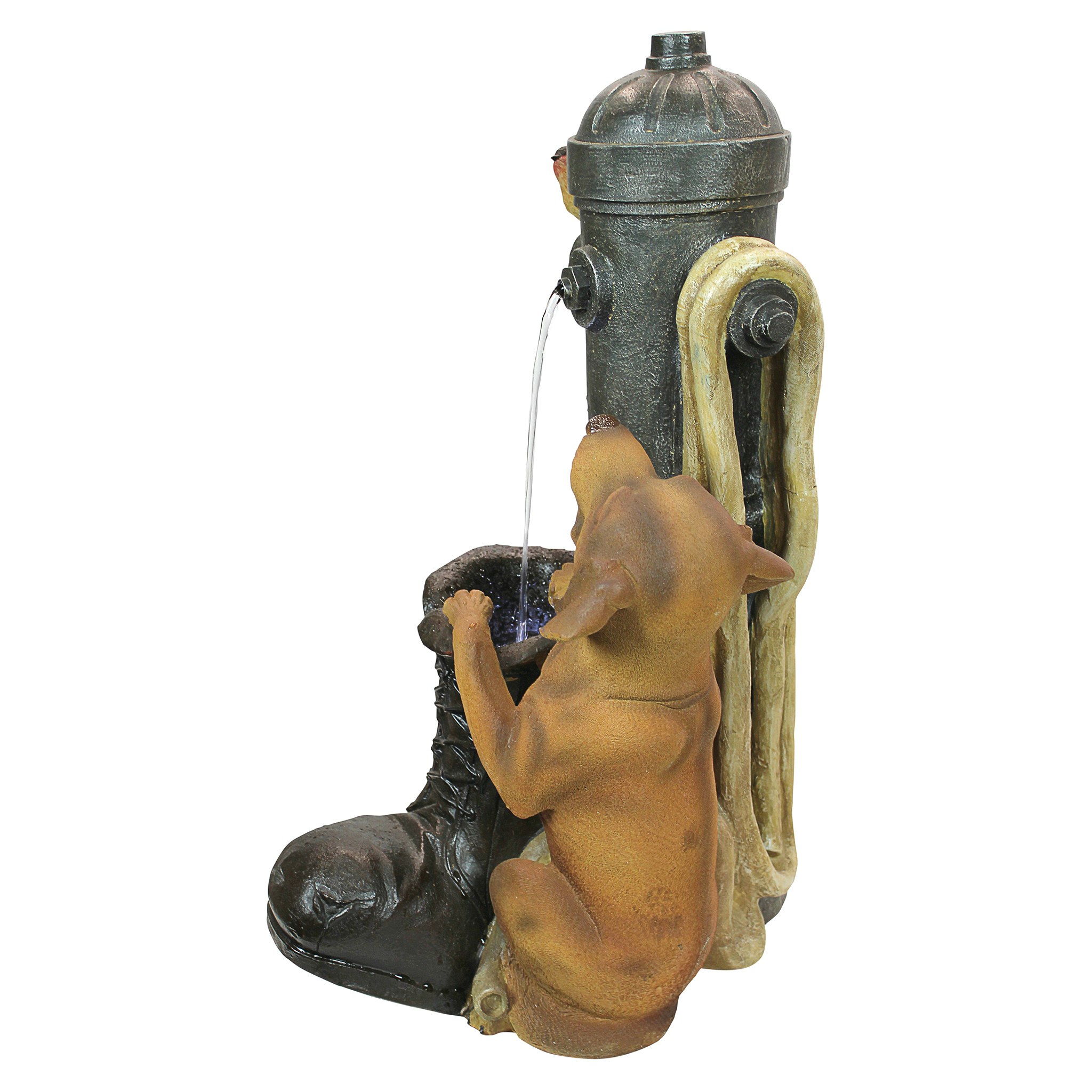 Toscano - Fire Hydrant Pooch Sculptural Fountain