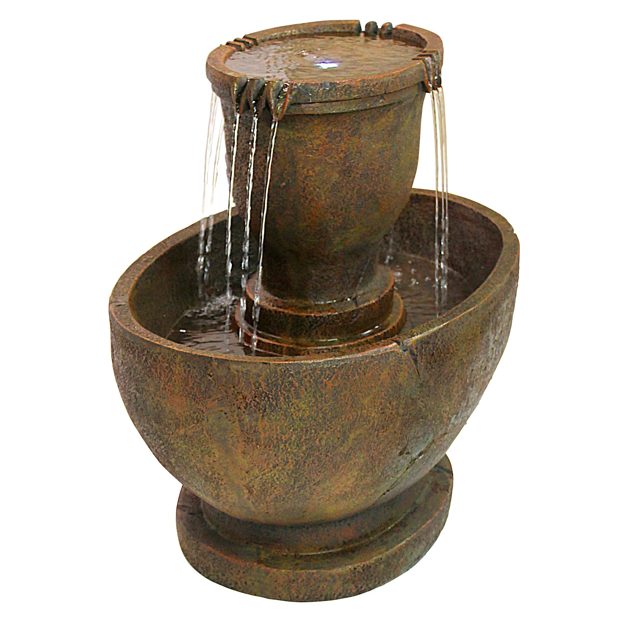 Toscano Richardson Oval Urns Cascading Grande Garden Fountain