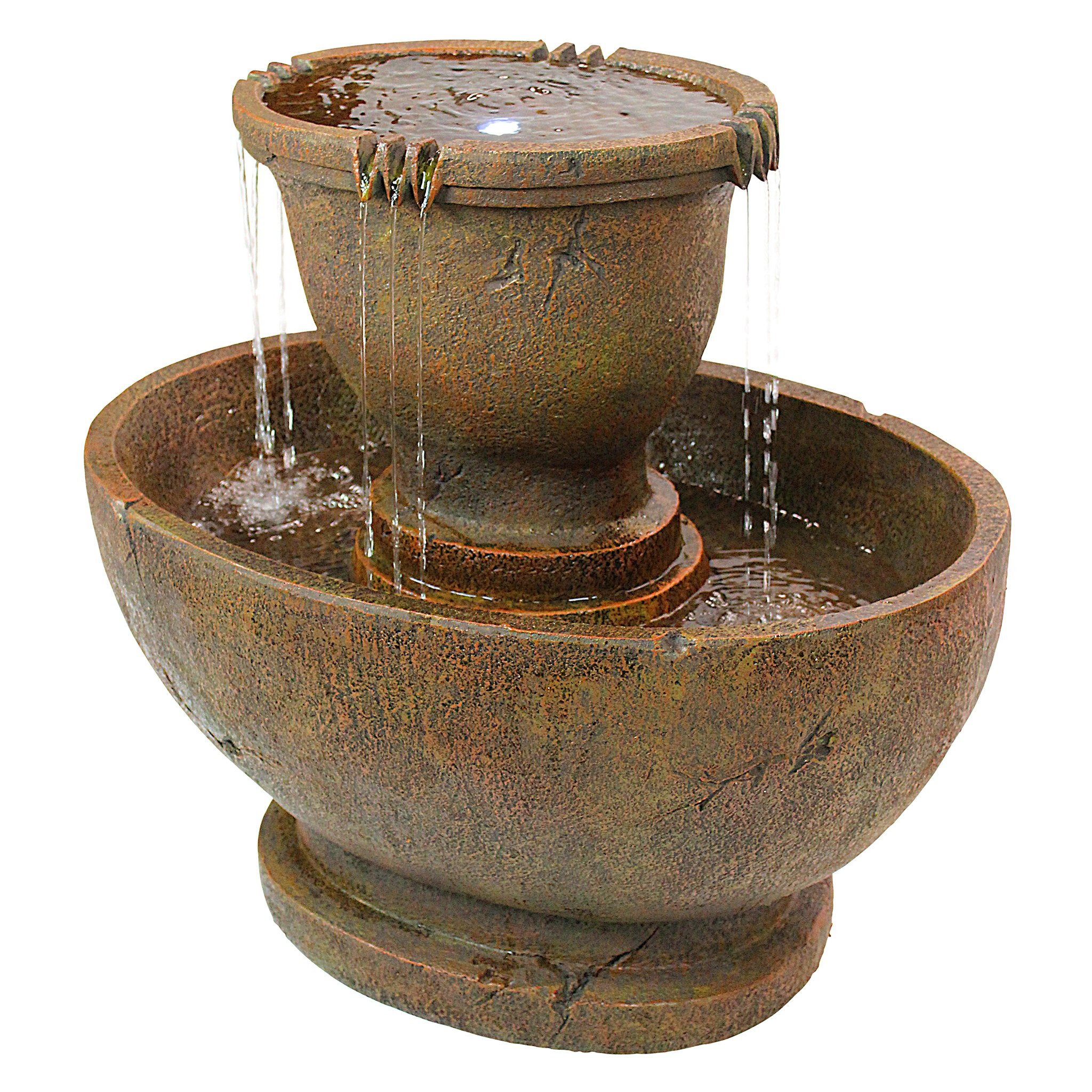 Toscano Richardson Oval Urns Cascading Grande Garden Fountain