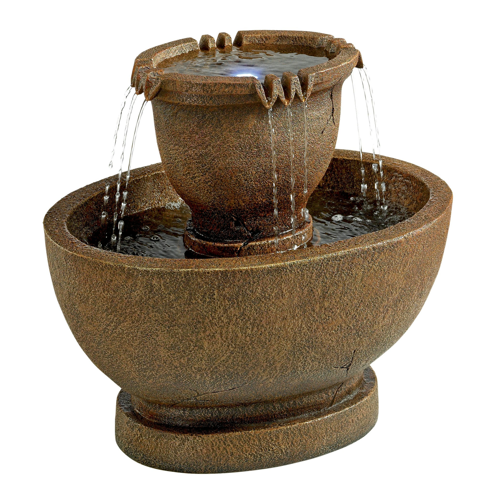 Toscano - Richardson Oval Urns Cascading Garden Fountain