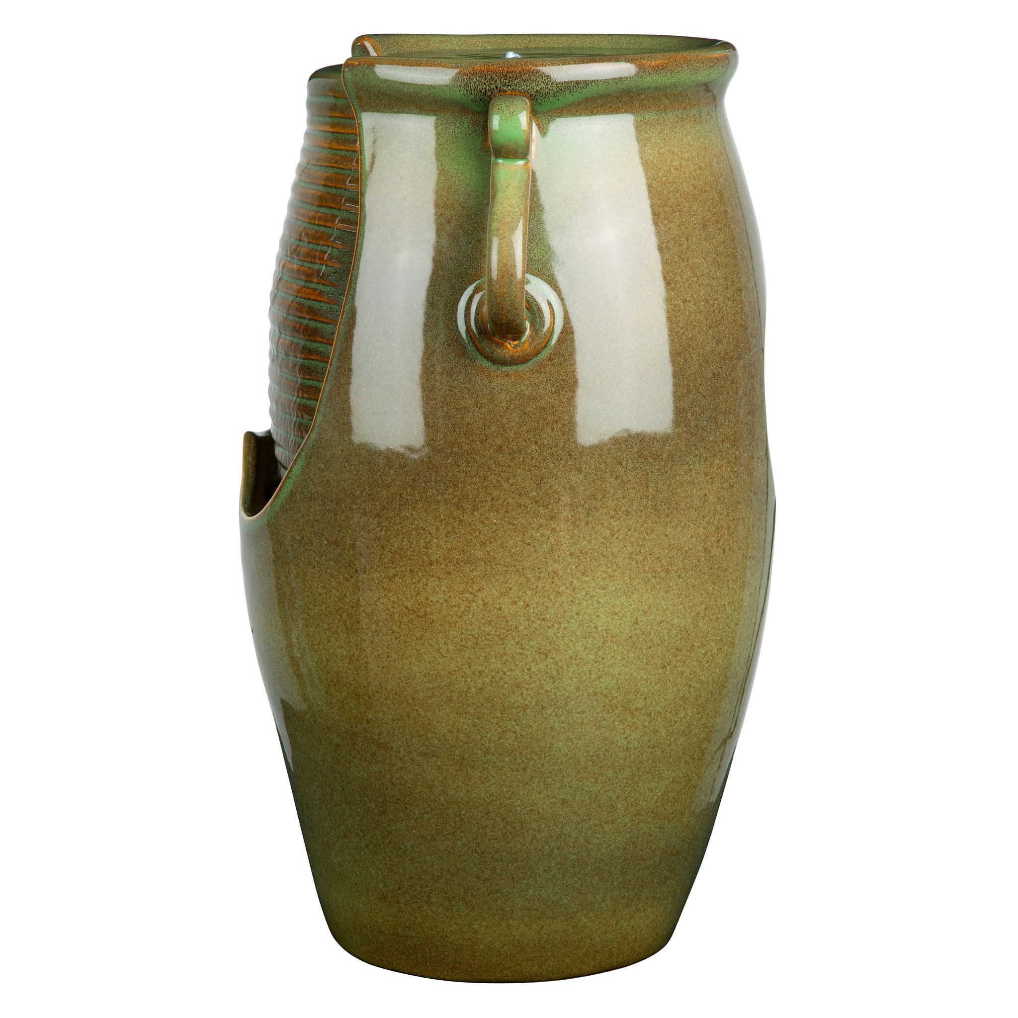 Toscano - Ceramic Rippling Jar Garden Fountain