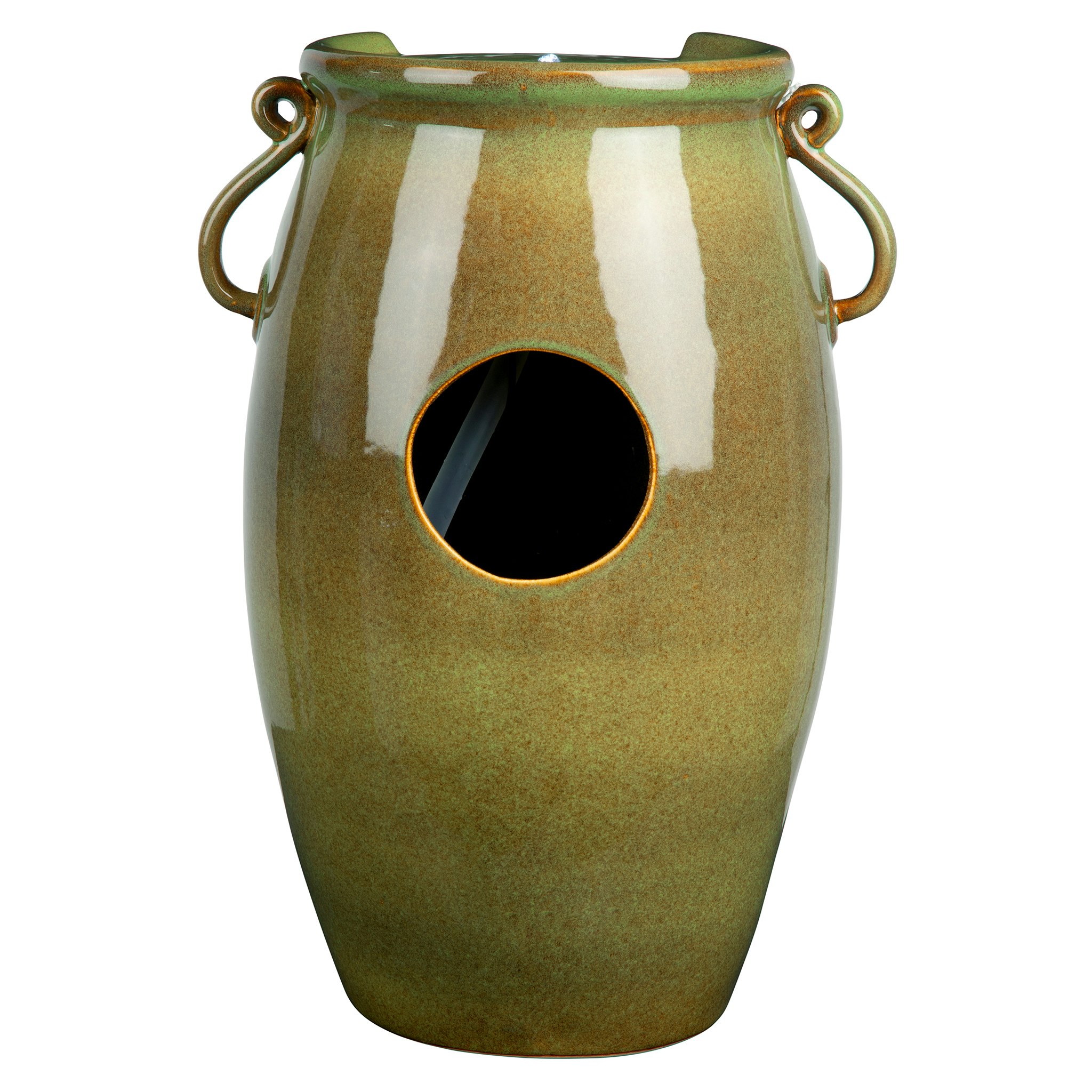 Toscano - Ceramic Rippling Jar Garden Fountain