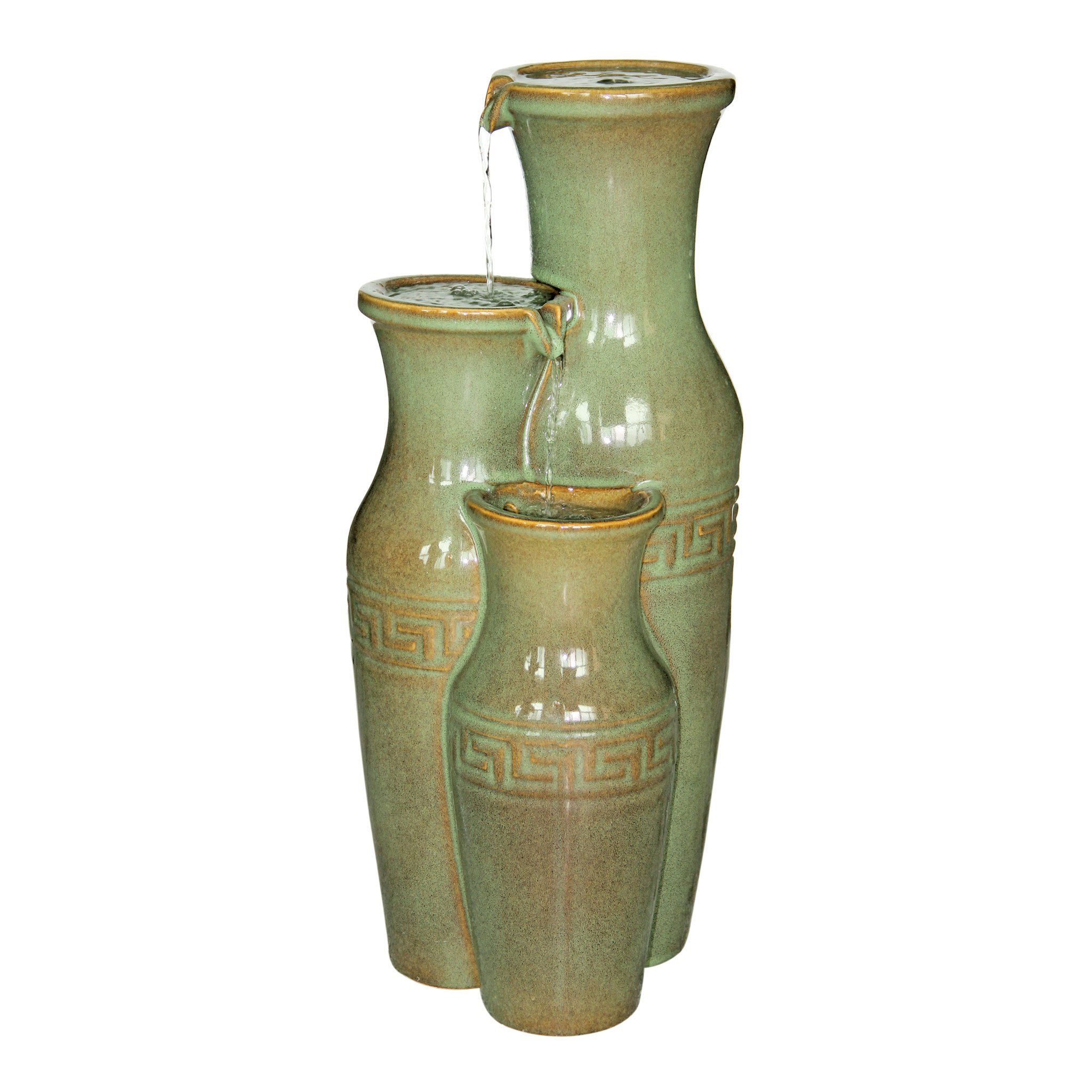 Toscano - Ceramic Grecian Jars Garden Fountain