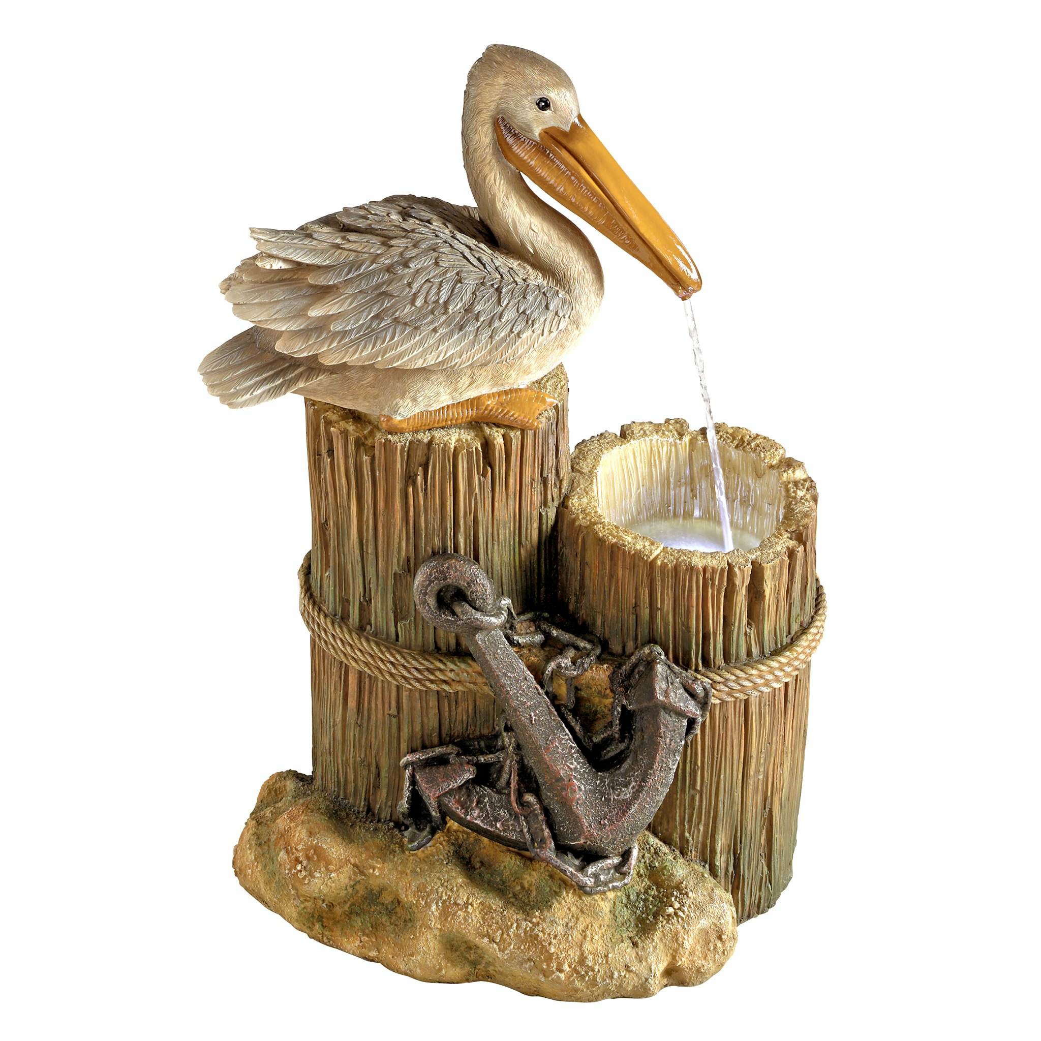 Toscano - Pelican Seashore Roost Sculptural Fountain