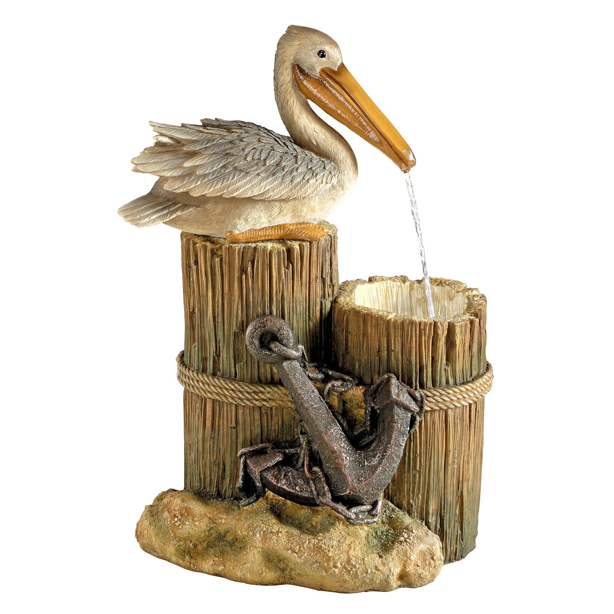 Toscano - Pelican Seashore Roost Sculptural Fountain