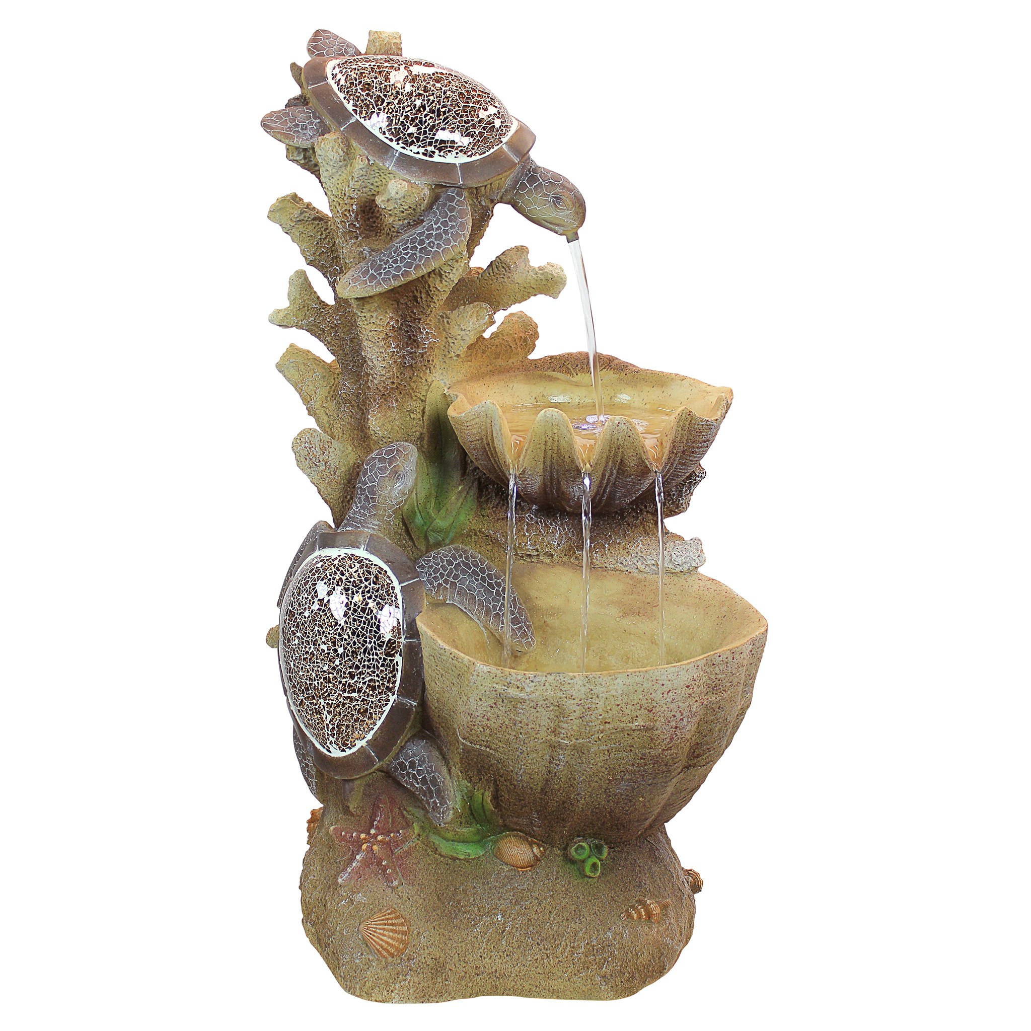 Toscano - Turtle Cove Cascading Sculptural Fountain