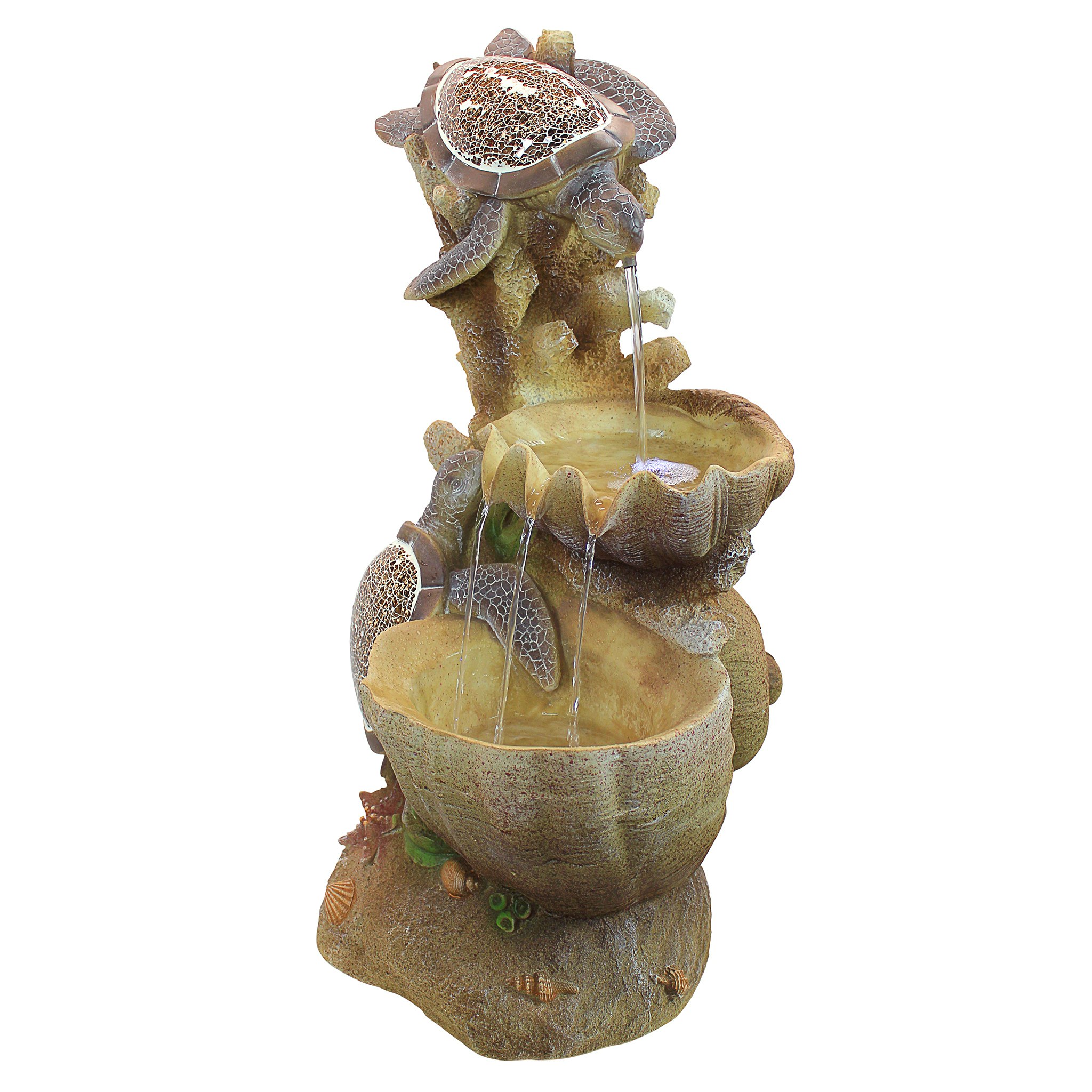 Toscano - Turtle Cove Cascading Sculptural Fountain