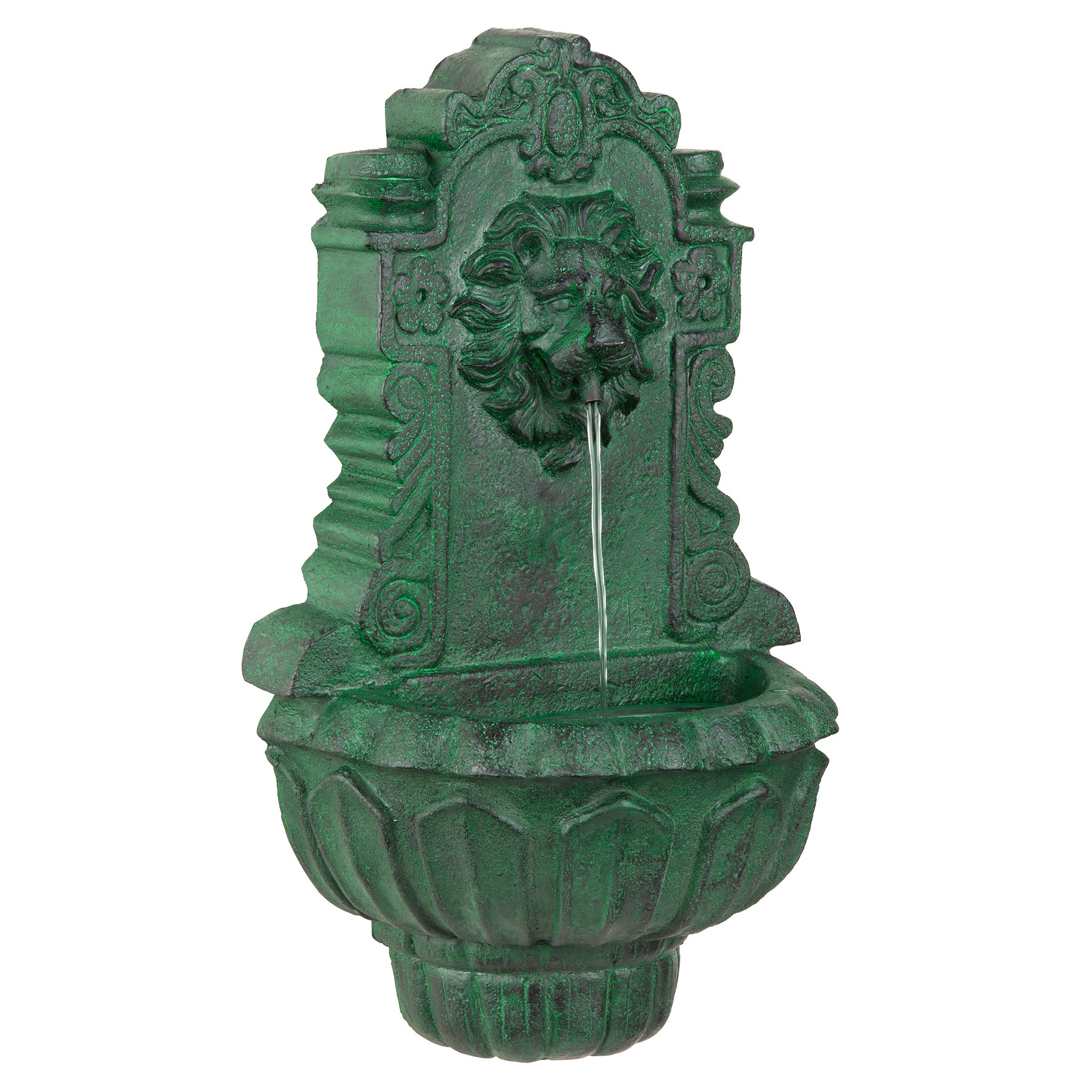 Toscano - Casa Del Lago Lion Head Wall Niche Sculptural Fountain