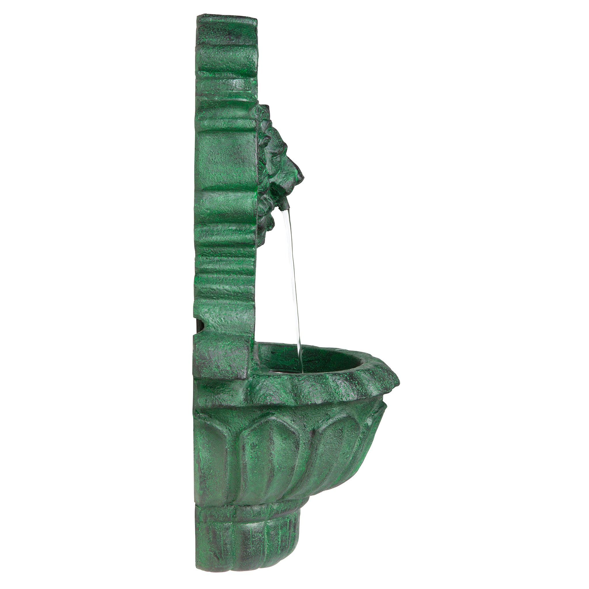 Toscano - Casa Del Lago Lion Head Wall Niche Sculptural Fountain