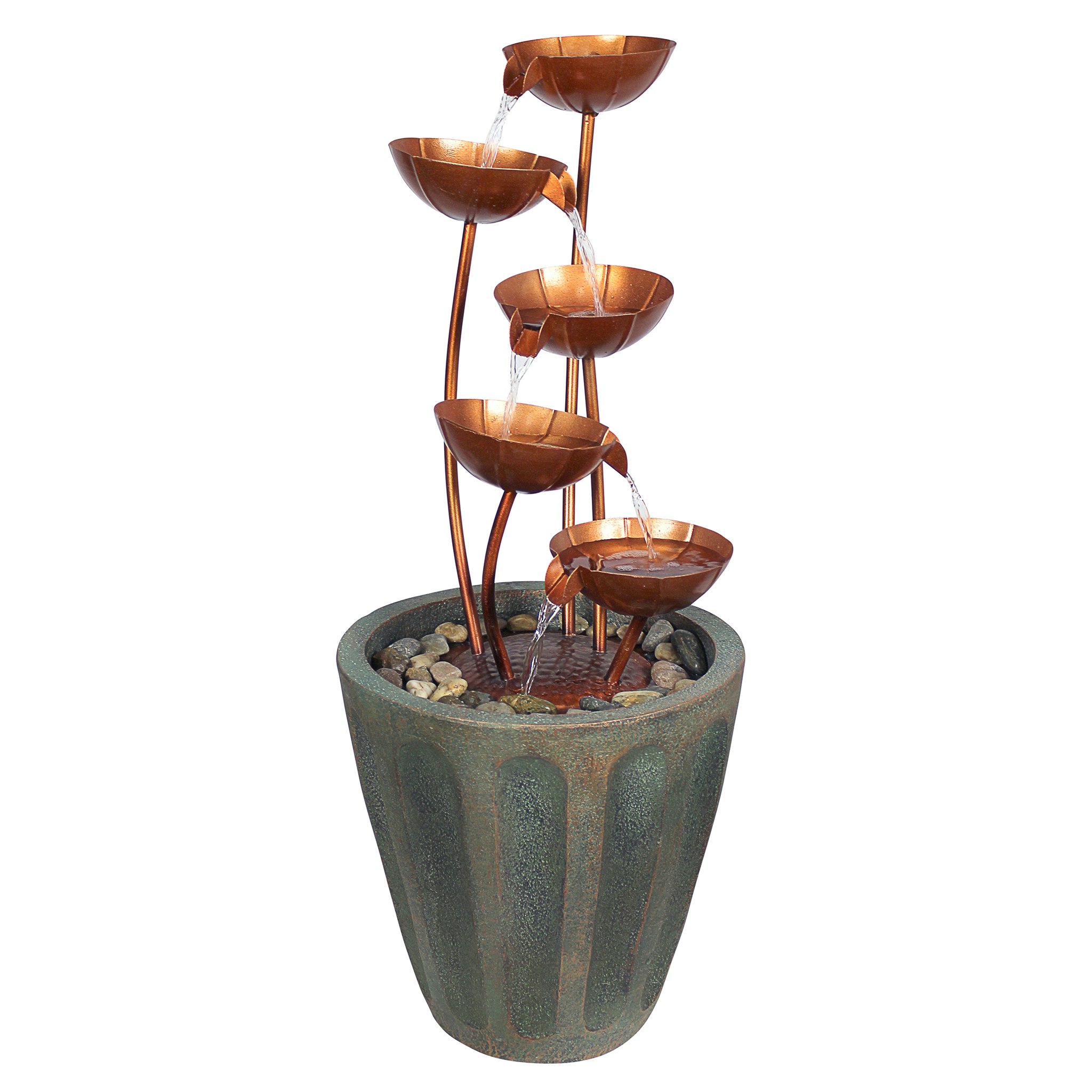 Toscano - Copper Falls Cascading Garden Fountain