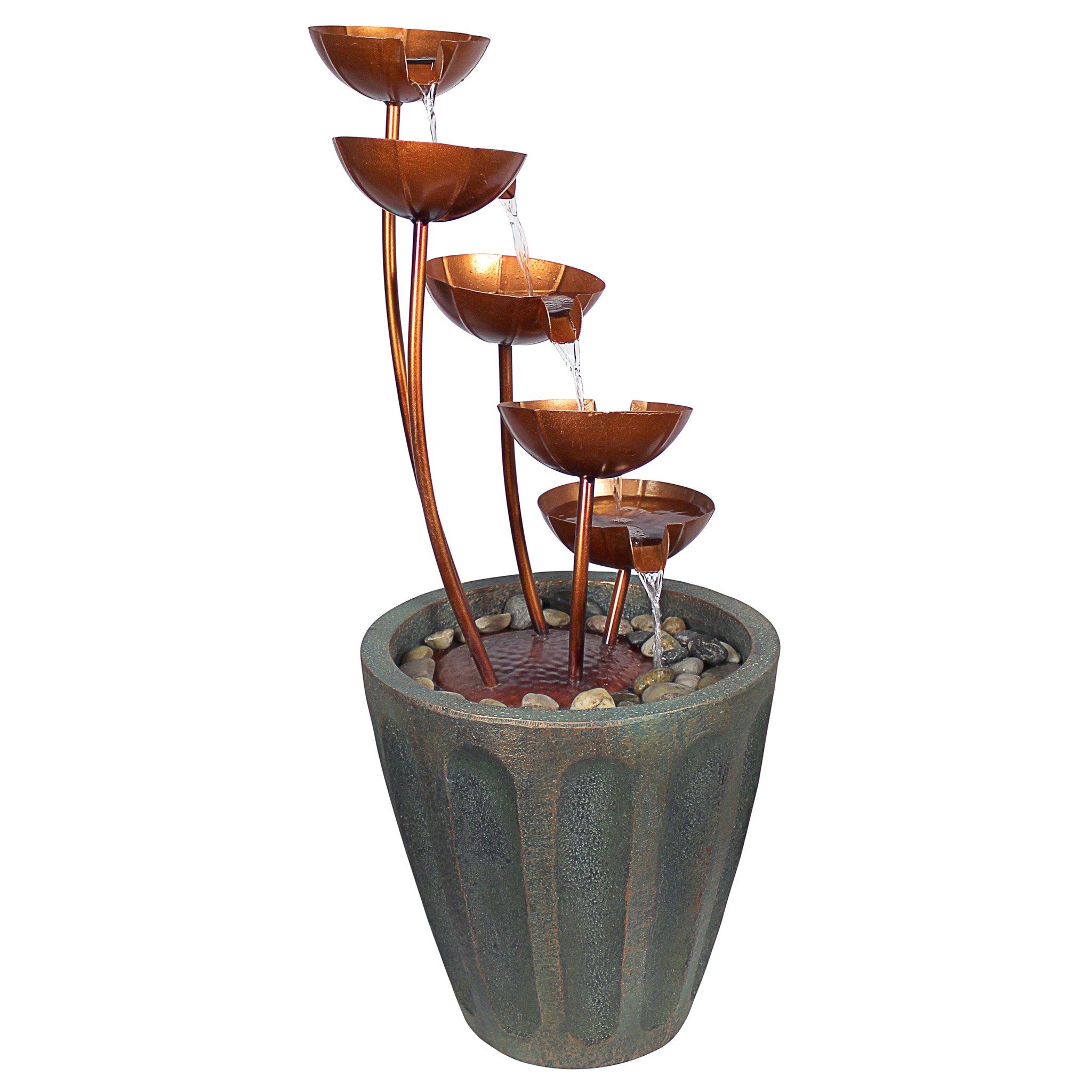 Toscano - Copper Falls Cascading Garden Fountain