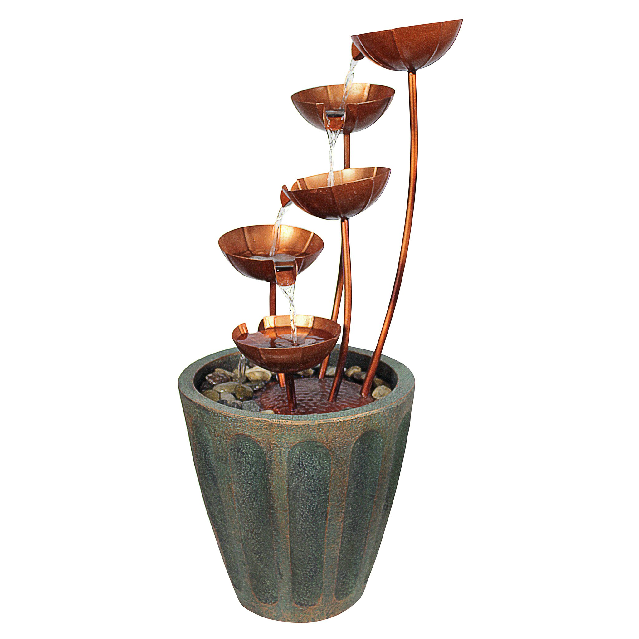 Toscano - Copper Falls Cascading Garden Fountain