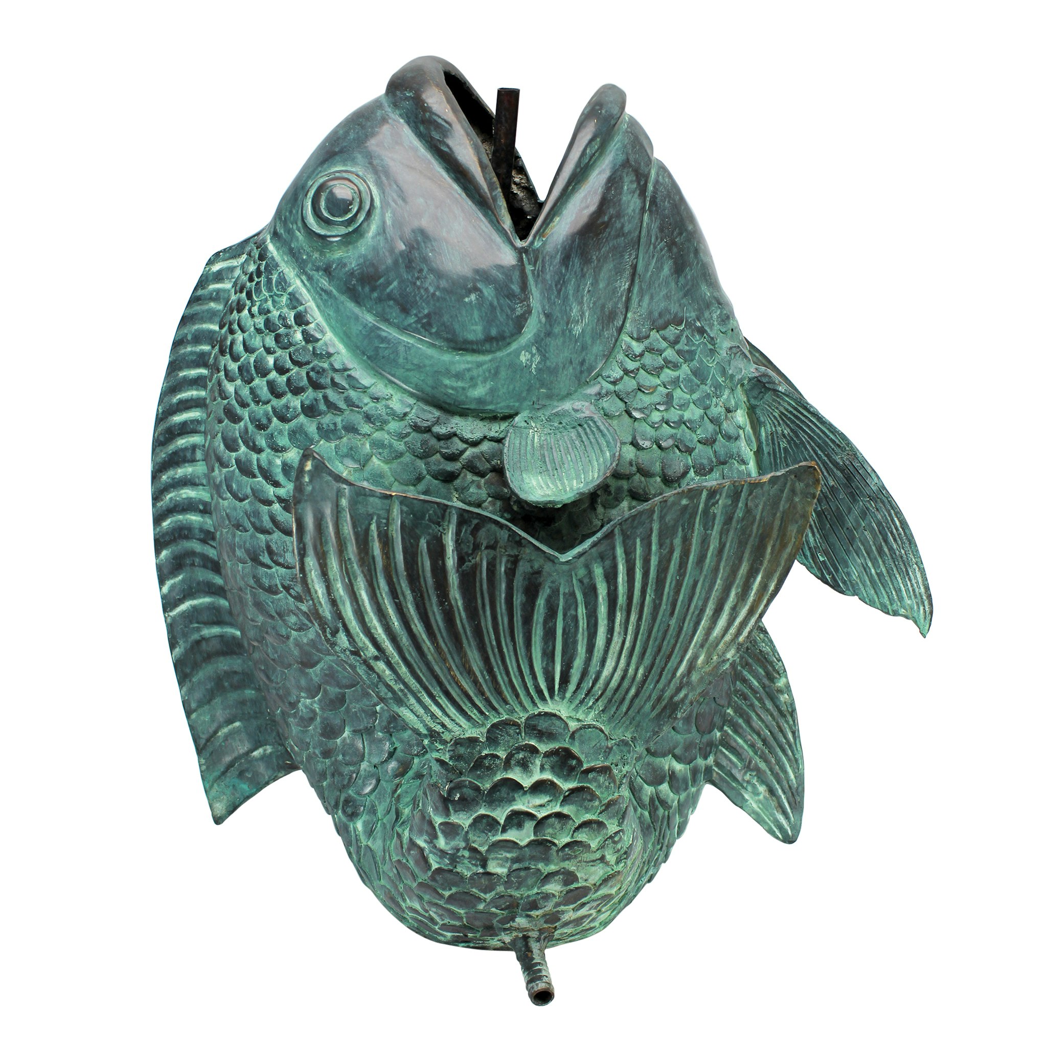 Toscano - Dancing Asian Fish Spitting Garden Statue