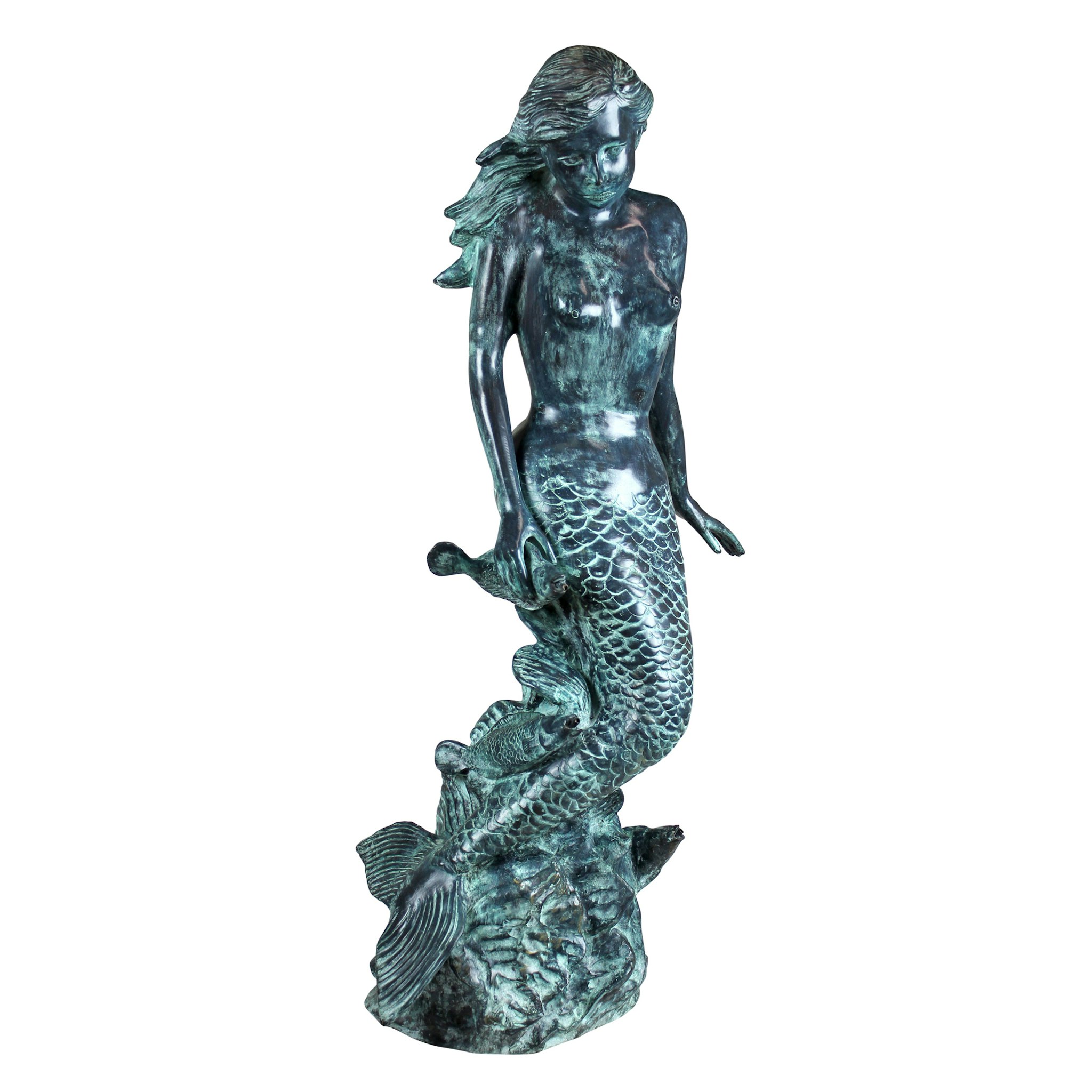 Toscano - Goddess of the Sea Mermaid of the Isles Spitting Garden Statue